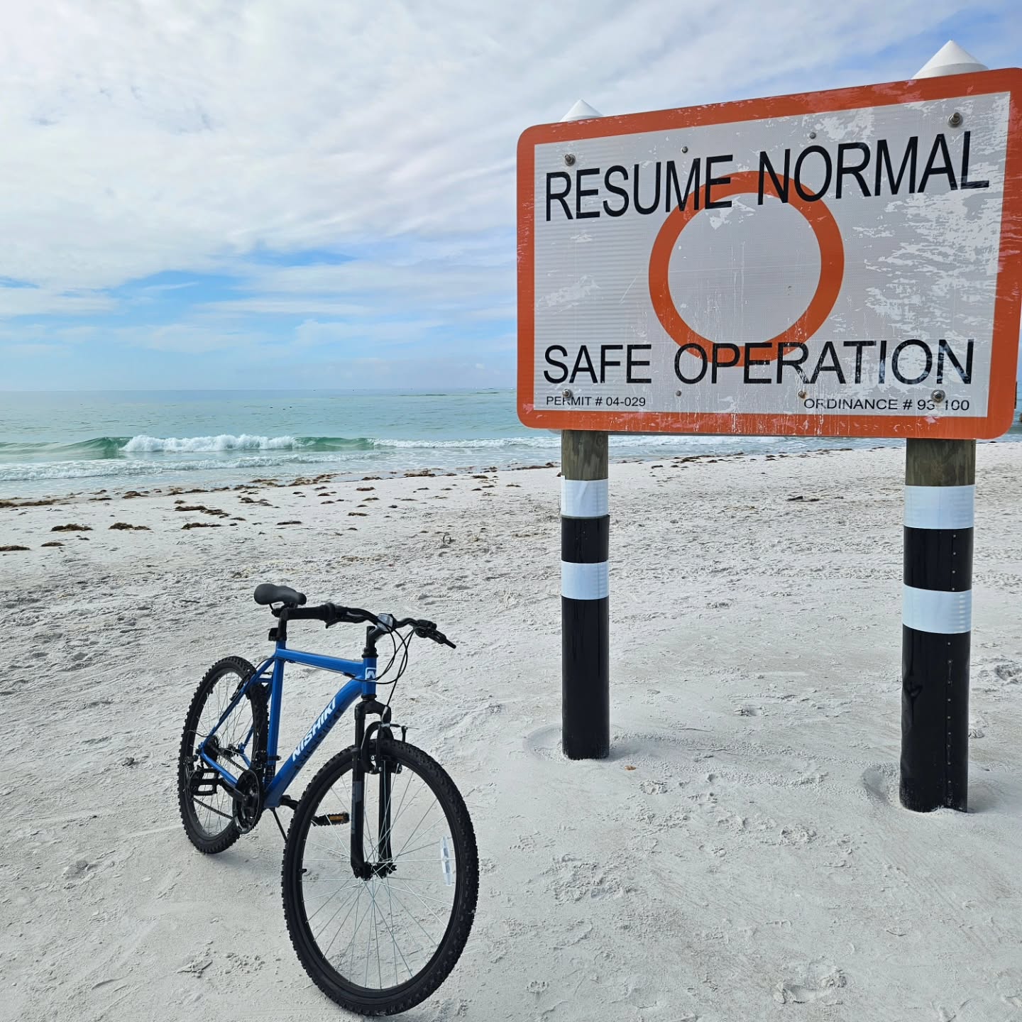 Beach biking can be challenging.