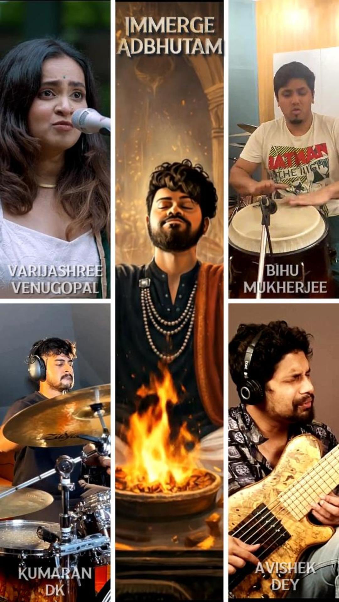 “Immerge Adbhutam “ feat. The amazing @varijashree , @kumaran_dk on Drums, @bassmaniac_deyofficial and @bihumukherjee on Percussion will be out on 16th of January 2026.
Immerge Adbhutam, the fourth song from my debut album Kalpana, explores the quiet collapse of the self into the countless distractions of the world. It traces a journey of surrender—where desire, noise, and illusion blur one’s path—until awareness returns, and the way forward is gently rediscovered.
#new #worldmusic #jazz #funk #indianclassicalmusic