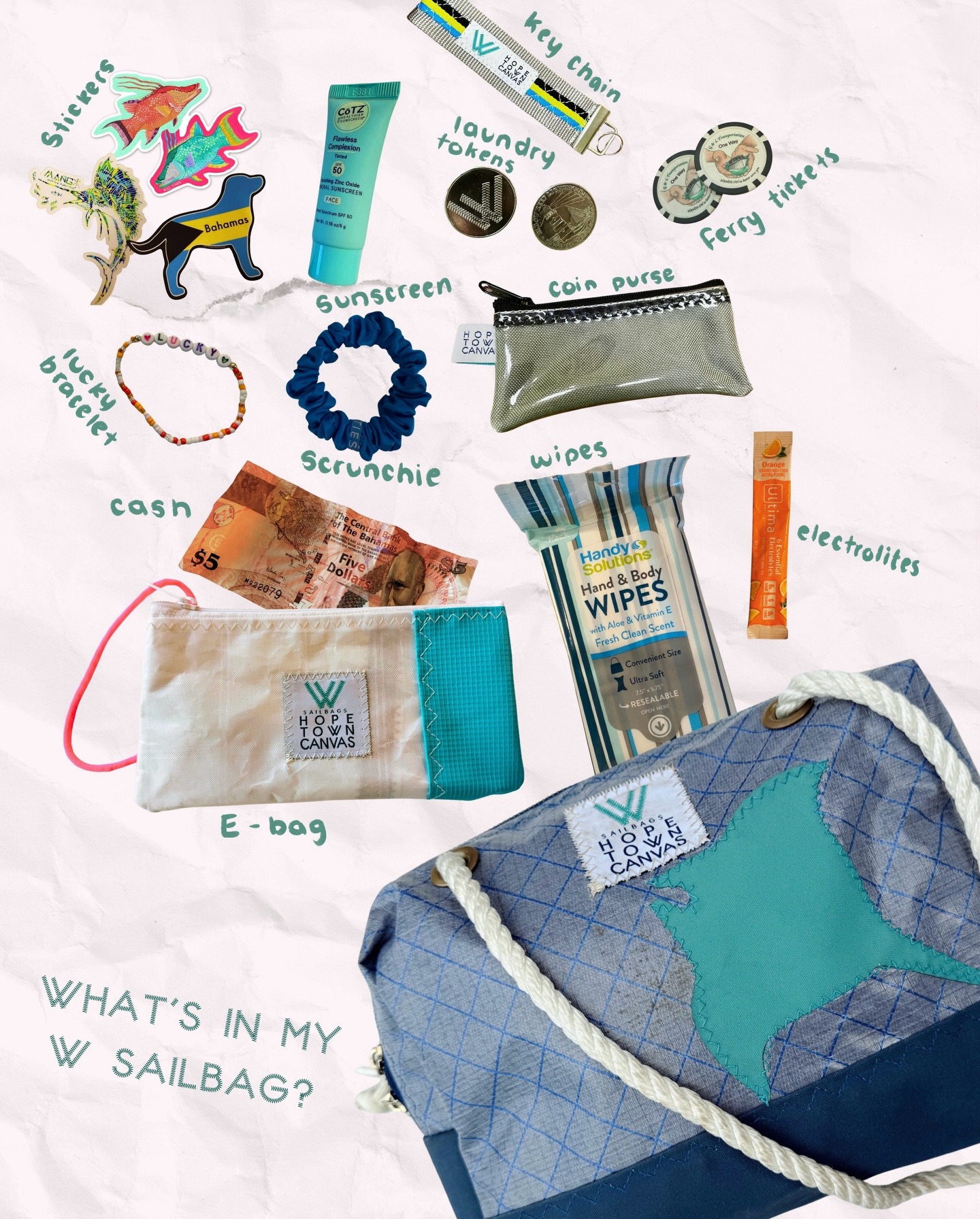 What’s in your W Sailbag? 👜🫶🤍
P.S… most of these items can be found at The Sandbank and at our W Sailbag locations 😉