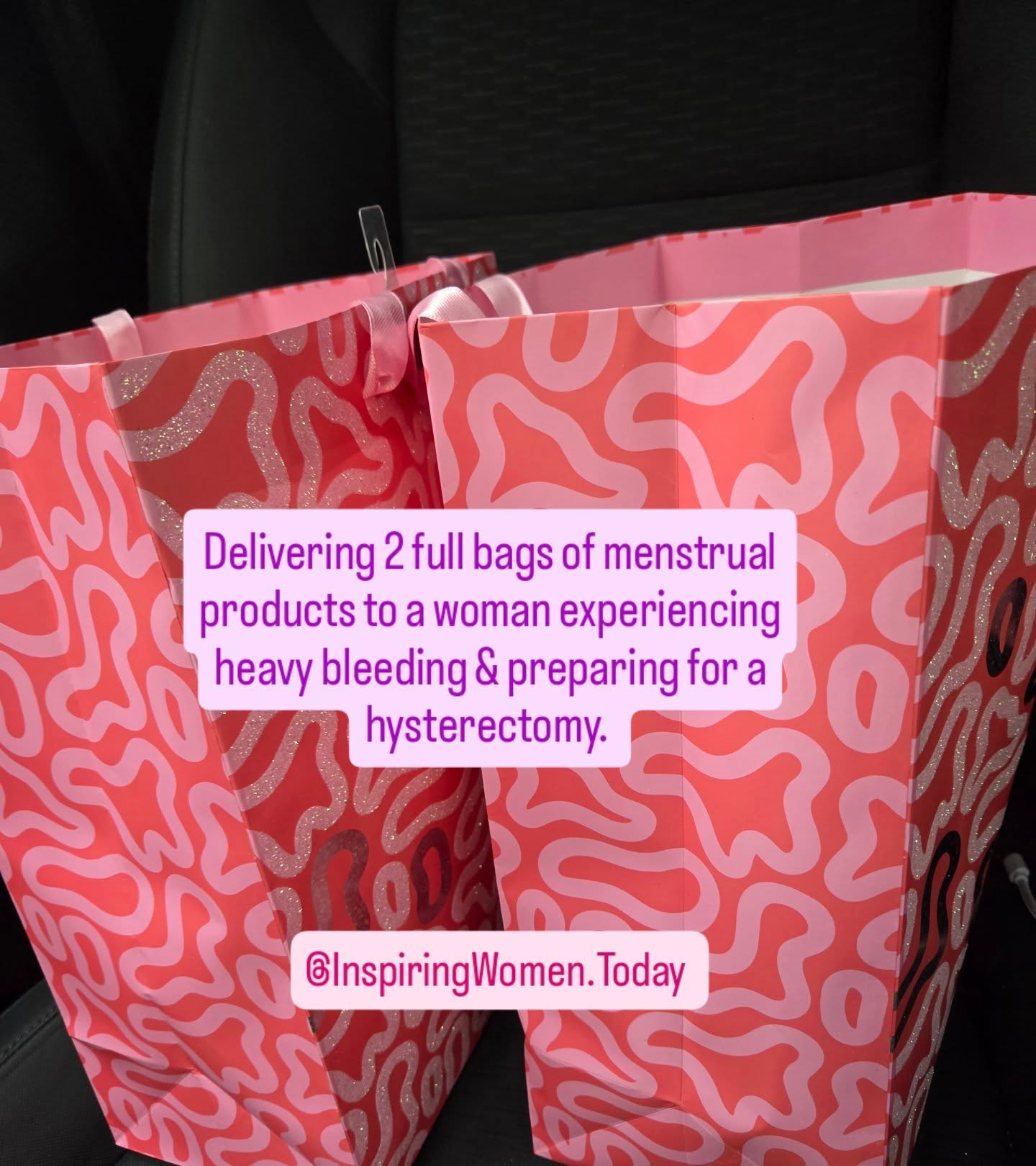 EmpowHER Health & Wellness in Action
At @InspiringWomen.Today, we believe women’s wellness deserves care, dignity, and community support, especially during vulnerable seasons.
Through our EmpowHER Health & Wellness Program, we recently dropped off two full bags of menstrual products to support a woman experiencing heavy bleeding as she prepares for an upcoming hysterectomy. This moment was about more than providing supplies. It was about letting her know she is seen, supported, and not alone.
🩺 Did you know?
• Hysterectomies are one of the most common surgical procedures for women in the U.S.
• Women facing heavy menstrual bleeding may use 20–30+ pads or products per cycle, in addition to other hygiene and comfort needs.
• Menstrual health challenges can impact physical health, emotional well-being, work, and daily life.
We’re honored to uplift women during moments that require both strength and support.
✨ Together, we EmpowHER.
✨ Together, we support women's wellness,
#WomensHealth #Texasnonprofit #HoustonNonprofit #Austinnonprofit #HysterectomySupport