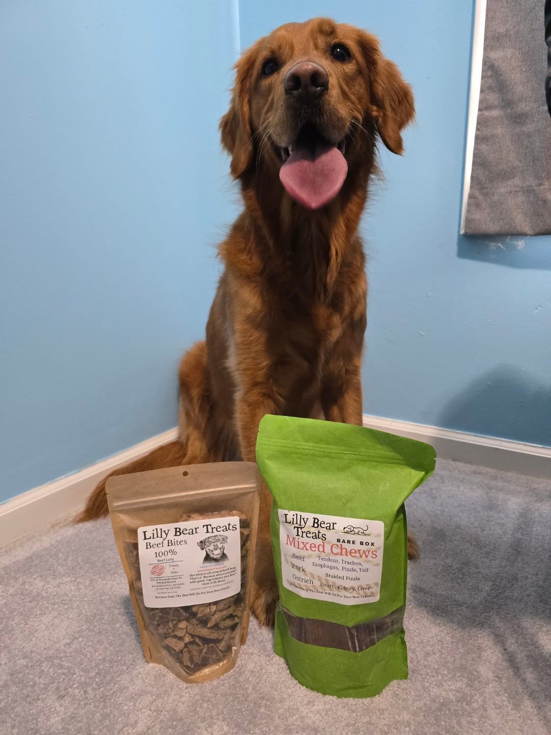 A little shoutout to our friend at @lilly_bear_chicken_treats! Our pups always love your treats!
Give them a follow and get your pet's the best treats around!