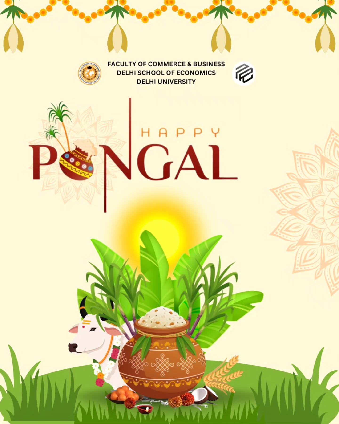 Sweet Pongal, sweet moments, sweeter memories.
Happy Pongal! #HappyPongal #HarvestFestival #FestiveVibes #IndianFestivals #TraditionAndJoy #CampusCelebrations #CulturalVibes