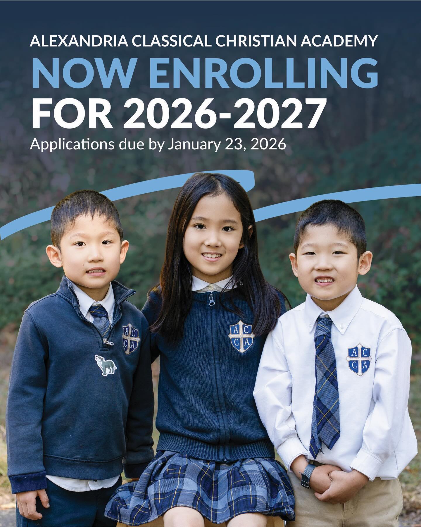 ⨠Now Enrolling for 2026ā2027 āØ
Alexandria Classical Christian Academy is now accepting applications for new students for the 2026ā2027 school year.
š Applications are due Friday, January 23 for priority consideration.
Applications received after the deadline will be reviewed on a rolling basis, as space allows by grade.
At Alexandria Classical Christian Academy, we believe children are already building lives of purpose. Located in the heart of Alexandria, Virginia, our classical Christian school nurtures students as they grow in faith, wisdom, friendships, and skills that carry them into the world.
Our campus includes six acres of outdoor spaceāan extension of the classroom where students build forts, explore nature, and delight in Godās creation.
Here, students are encouraged to keep buildingāto create boldly, do good, and live for Godās glory.
š Link in bio to begin your application.
#classicalchristianeducation #classicalchristianschool #alexandriavirginia #truthgoodnessbeauty #heartsoulmind