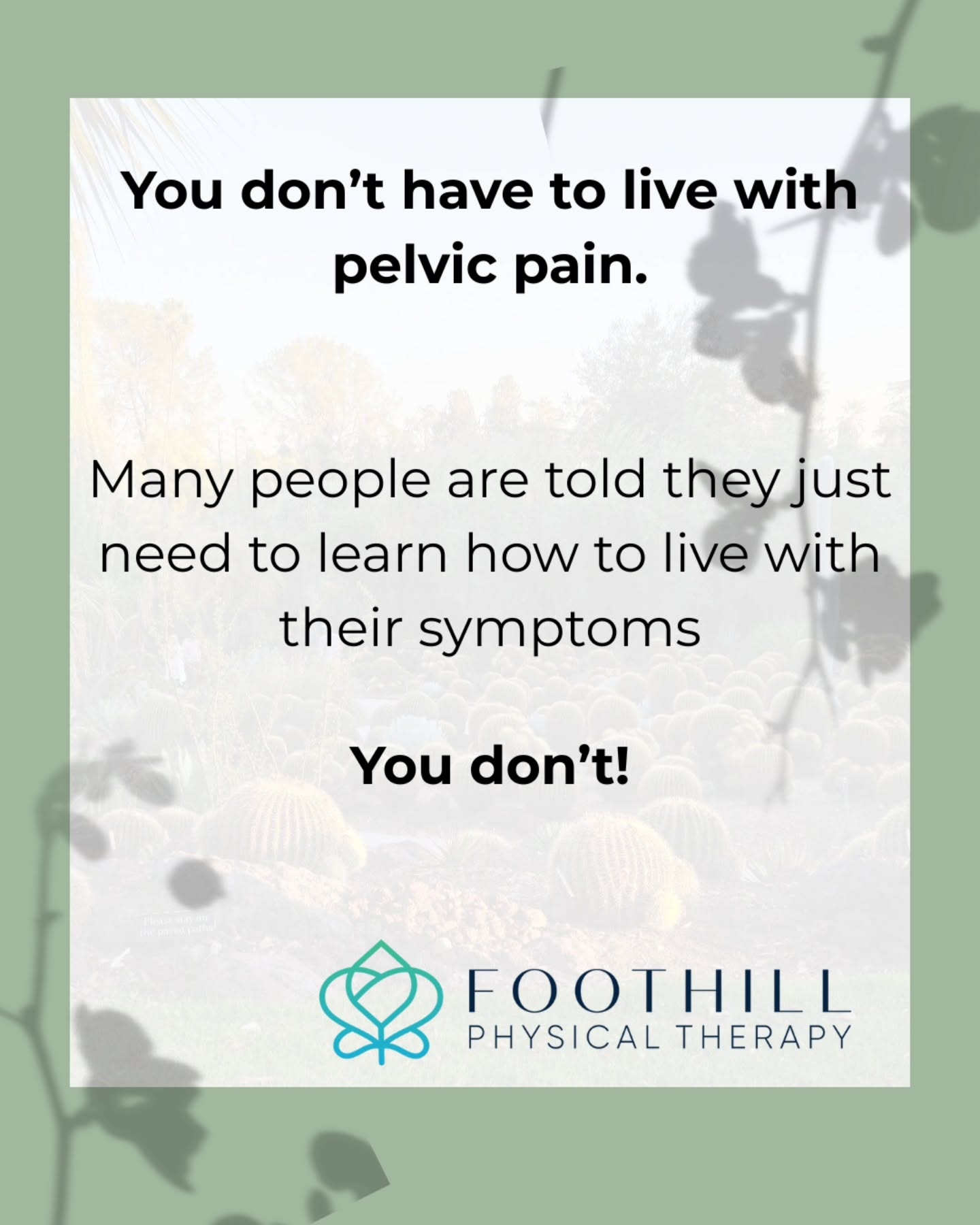 Most people are told their pelvic symptoms are "part of having a baby" or “just part of getting older.”
They’re common, but not "normal."
Pelvic pain, bladder issues, constipation, and discomfort with intimacy are treatable.
Pelvic floor PT looks at your whole body to help you feel safe and supported again.
🌿 You deserve relief.
👉share with 3 friends for empowerment and health!
#Chronicpelvicpain #Pudendalneuralgia #Vulvodynia #dyspareunia #pelvicpain #pelvichealth #pelvicfloorphysicaltherapy #pelvicpt #pelvicfloor #chronicpain #lowbackpainrelief #lightbladderleakage #constipation #pelvicorganprolapseawareness