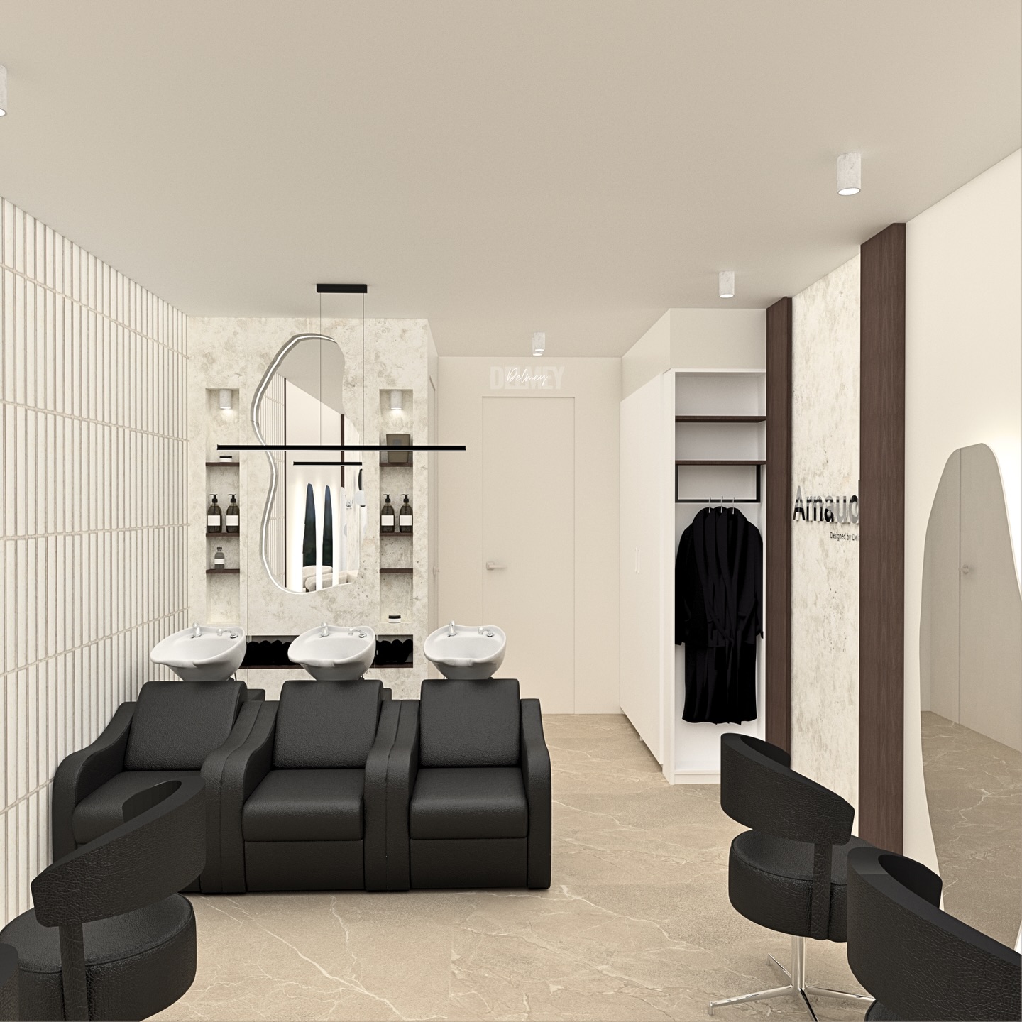 Un nouveau chantier va bientôt débuter dans un salon, qui m’a accordé toute sa confiance pour designer un salon de coiffure à l’image de son propriétaire🤍
J’ai adoré réalisé ce dossier de conception, dessiner les plans, choisir les matériaux ainsi que le mobilier, car j’imaginais à chaque fois ce salon prendre vie, et à quel point les clients et le personnel seraient heureux de se rendre et travailler dans ce nouvel espace.
J’ai hâte de vous montrer ce salon prendre vie ✨