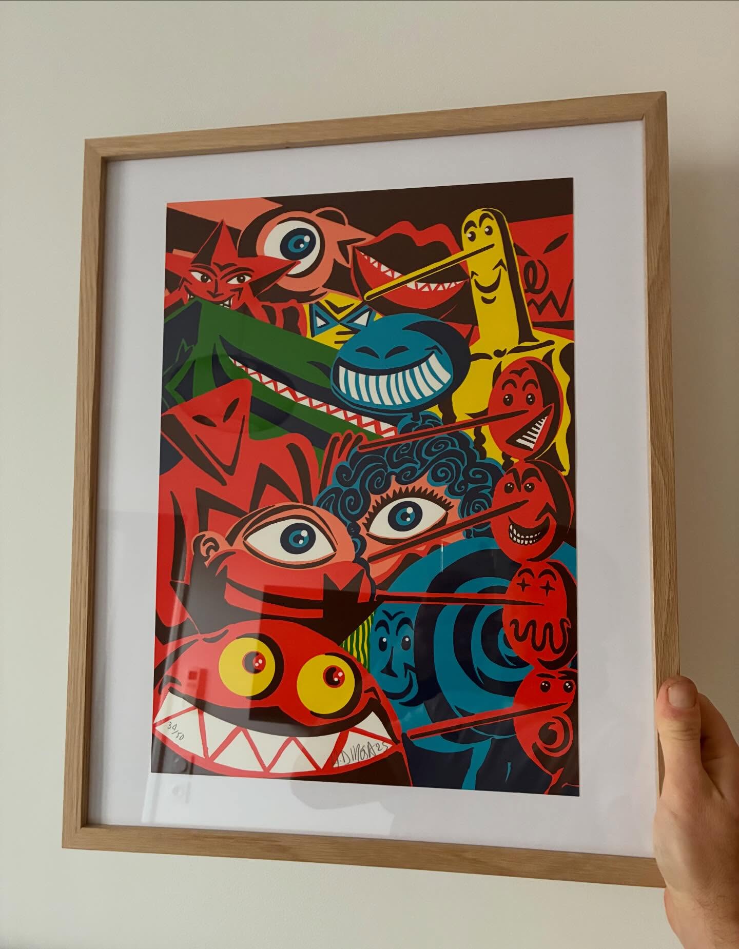 Accrochage en cours ! Un peu de 34 dans le 69
Merci @hervedirosa @galerie_masurel @masurel_editions @olivier_bral_serigraphie @bouquet_crozat