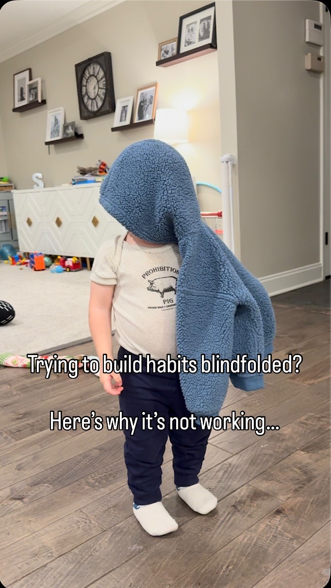 Ever feel like you’re doing all the things but not getting anywhere?
Kind of like walking around with a sweatshirt over your eyes… 🙈
Here are 3 shifts that make habits actually stick:
👉 Identity > outcome.
Don’t ask “what do I want?” Ask “who do I want to become?”
👉 Consistency beats intensity.
Showing up on the hard days builds resilience.
👉 Systems > goals.
Goals help you win once. Systems help you stay there.
Building habits without these is like walking blindfolded — frustrating and aimless.
Let’s take the sweatshirt off. 🎯
Join my online habits workshop next Wednesday - we’re breaking down exactly how to build habits that actually stick, even when life is chaos.
Link in bio to sign up.
#habitshift #identitybasedhabits #momlifeandmindset #2026goals #habitworkshop