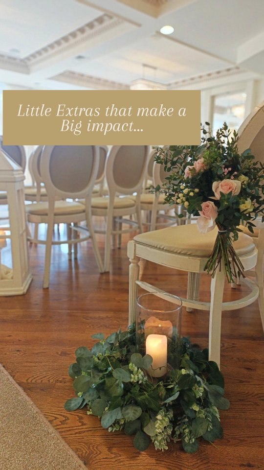 Little extras that make a BIG impact...
Finishing touches are the key to a cohesive, well put together look.