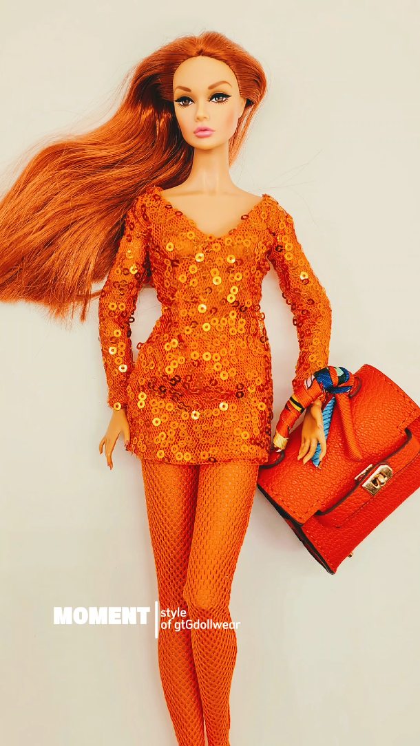 Red hair teamed with an orange sequin mini is a power move. Strong, sharp, and full of attitude. She’s so bright the camera needed a moment to recover.
www.gtGdollwear.com
#gtGdollwear #poppyparkerdoll #integritytoys #poppyparkerstyle #fashiondoll