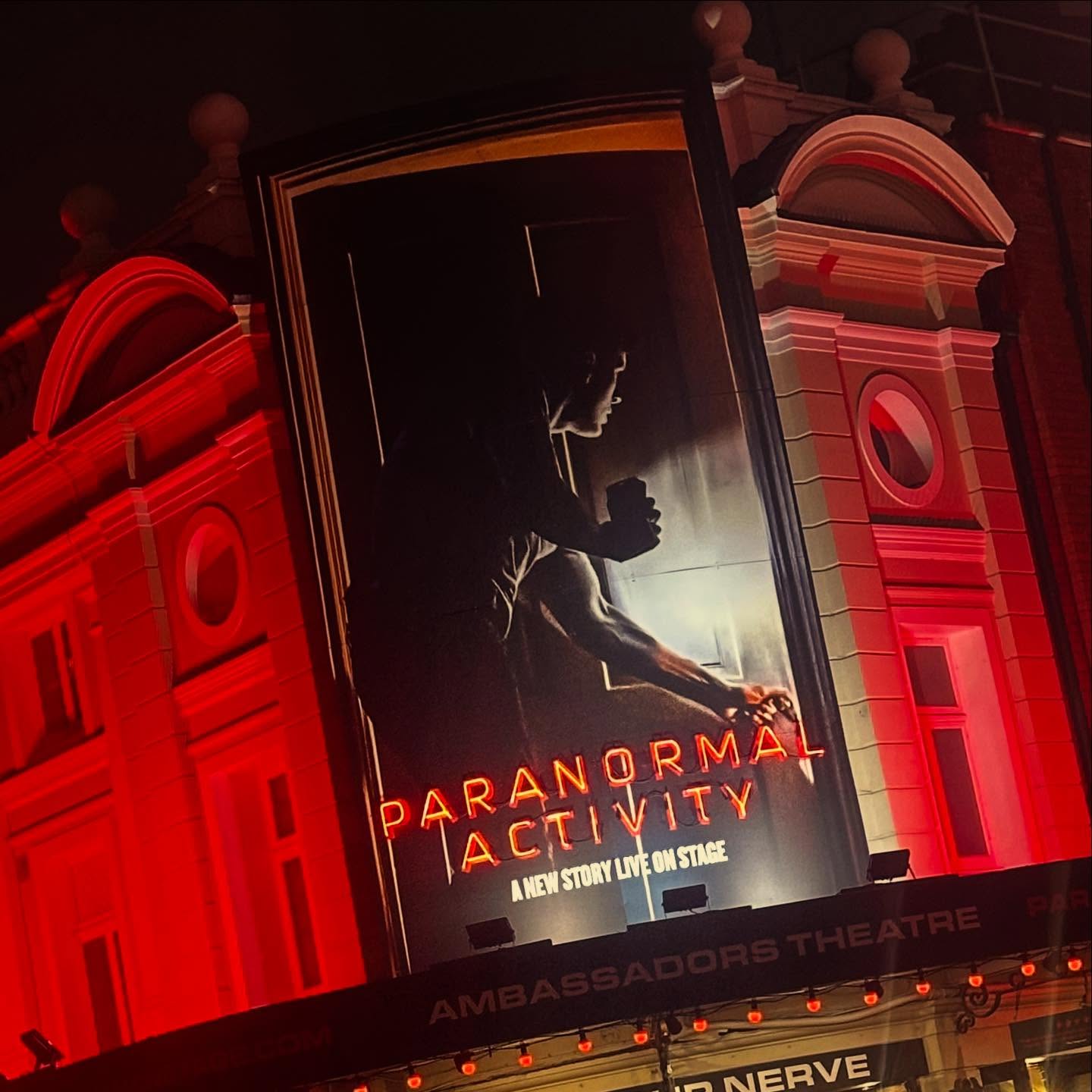 Went to see @jaxmorr in Paranormal Activity, amazing effects, great cast, Jakki brilliant as ever. The guy sat next to me was as entertaining as the show, he was so scared 😱 #youbetteranswerthatdoor