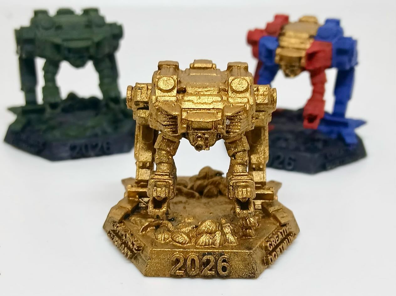 Auf der @creativa.dortmund 2026 ist auch die MechForce wieder mit am Start. Zusammen mit @imprintium. Auch dieses Mal gibt es wieder eine Messe exklusive Miniatur, eine Hermit Crab dieses mal. Diese Miniatur ist streng limitiert und nur auf der Creativa in Dortmund vom 25.-29. März erhältlich.
Vor Ort wird es eine Version in Spielgröße geben, im @imprintium Online Shop gibt es eine Vitrinen Variante. Diese ist bis zur Messe bestellbar.
#battletech #messe #crab #catalystgamelabs #tabletopgames