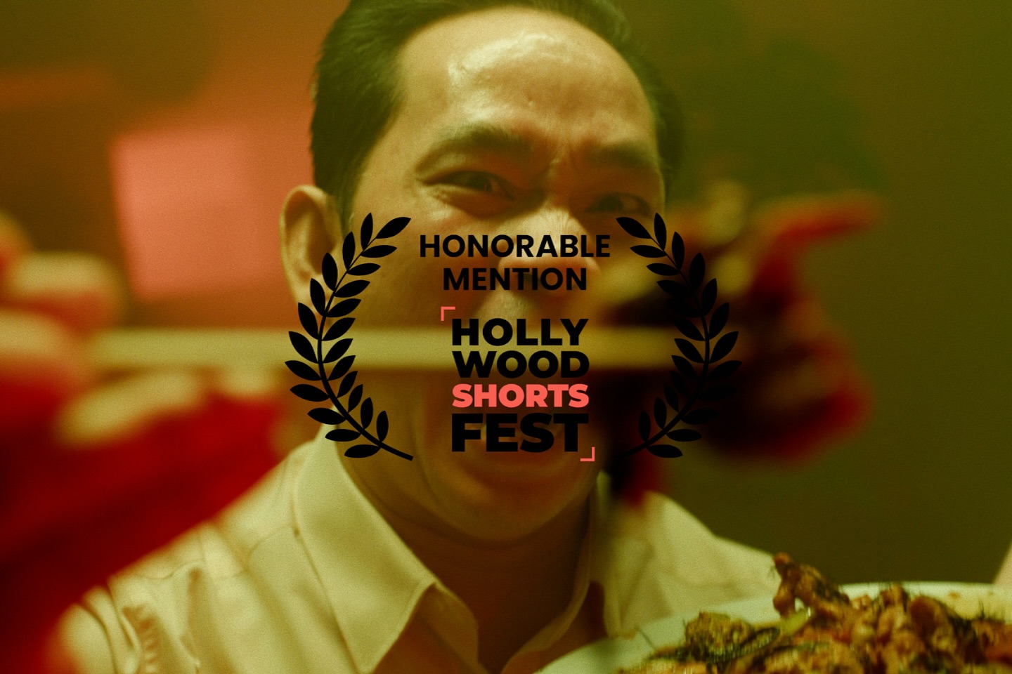 Det Stinker Kinamat / Chinese Take Out har mottatt hederlig omtale av @hollywoodshortfest og vil konkurrere for prisen HSF BEST OF VIRTUAL COMPETITION AWARD fra 22.januar til 25.januar.