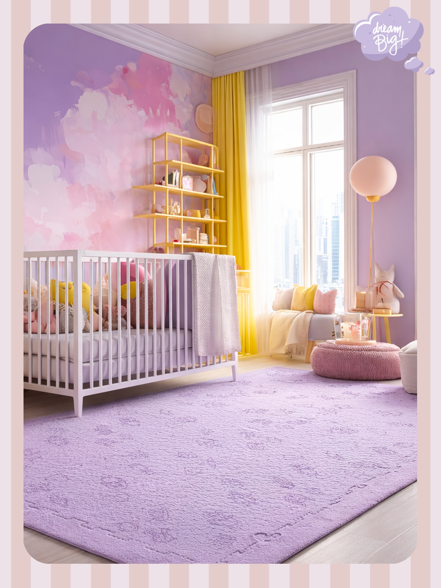 A chic, colorful space where every detail feels soft and stylish ✨
Lilac, pink, and yellow tones come together to create a bright, cozy nursery made for dreaming 💜🩷💛
#Lubabymats #LilacVibes #BabyRoomInspiration #ChicKids #NurseryDecor