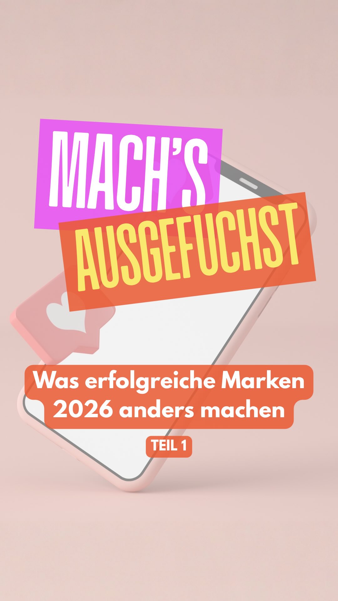 Hochglanz-Content reicht 2026 nicht mehr.
Wer sichtbar bleiben will, muss umdenken.
Das sind die wichtigsten Basics.
Teil 1 🦊🔥
SICHTBARKEIT
SOCIAL MEDIA TRENDS 2026
#SocialMediaAgentur #SocialMedia2026 #ContentStrategie #OnlineSichtbarkeit #AgenturAusgefuchst
