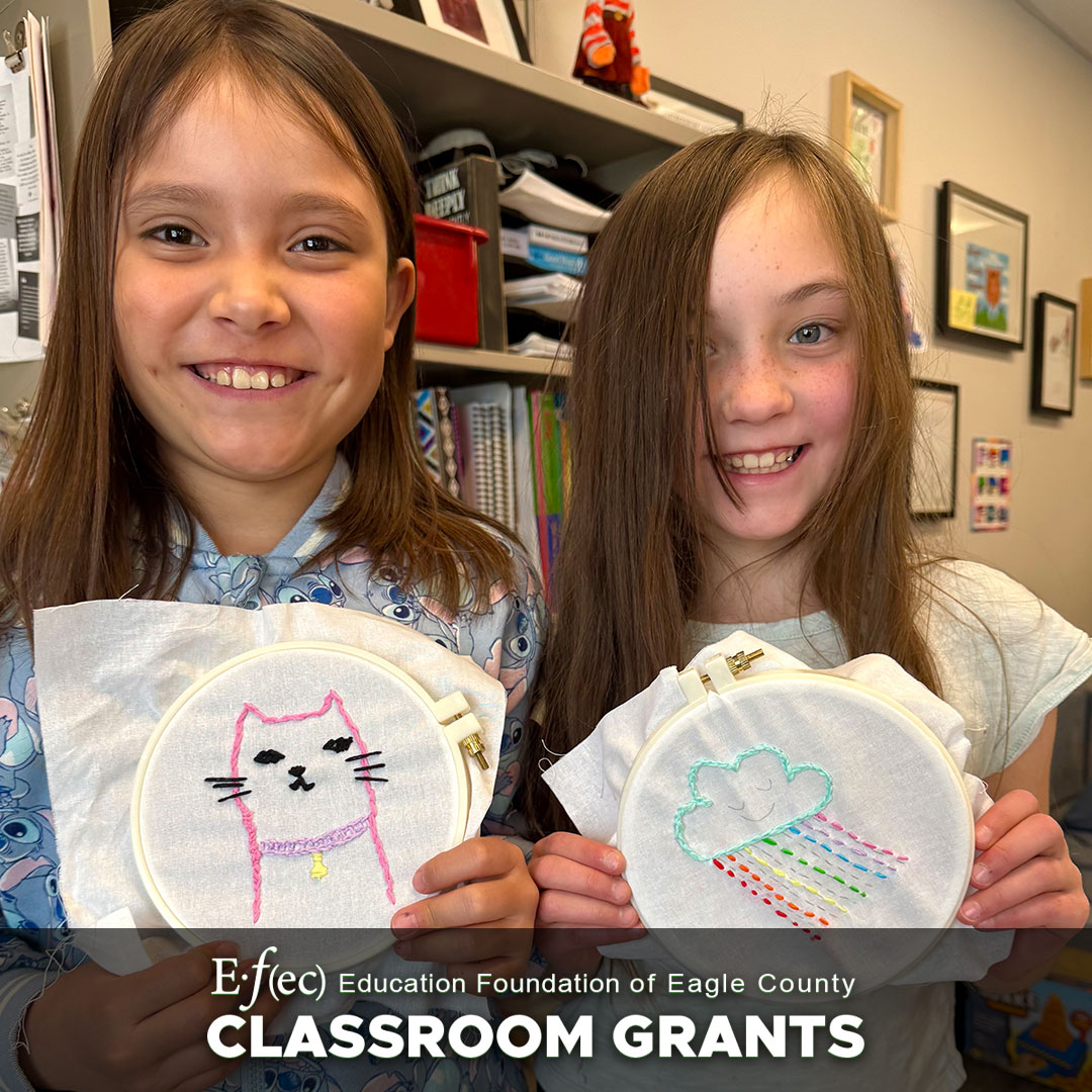 Congratulations to Joanna (Asia) Oleszczak, social-emotional teacher at @redsandstoneecs, for receiving an EFEC Classroom Grant for art supplies for the Social-Emotional Learning program.
"Thank you for supporting the enhancement of the SEL program at Red Sandstone Elementary. I strongly believe that incorporating art into social-emotional learning (SEL) in elementary school is highly beneficial because it supports the whole child—emotionally, socially, and academically.
Through creative expression, children are able to reflect on their internal world. They begin to notice how they feel, what they enjoy, and how they see themselves.
Art also promotes focus and self-regulation. Engaging in art can reduce stress, help students regulate their bodies, and redirect overwhelming emotions.
Most importantly, art encourages problem-solving and perseverance. SEL is not just about recognizing feelings—it also includes responsible decision-making. Artistic projects help students develop planning, flexibility, and creative problem-solving skills, all of which build resilience.
Thanks to you, our students will be able to put the social and emotional skills they are learning into action." - Asia Oleszczak
A special thank you to our sponsors who have helped make so many of our classroom grants possible!
@vailmtn, @beavercreek, @vailhealth, @vvcthriftyshops, and The Zimmel Family Foundation.
EFEC | Be Part of the Solution
Helping @eagle.schools classrooms, one grant at a time.
