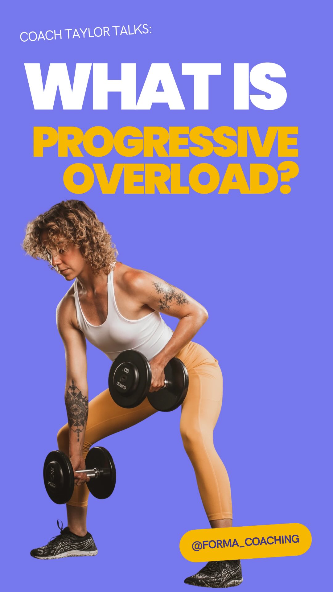 š£ļø Progressive overload: arguably the most important principle in strength training.
If youāre spending any time strength training, this is a MUST-WATCH.
Want to learn more? Join my email list (š in bio) where I go more in-depth on all things fitness and nutrition. š§
No fluff, just the essentials for you to dial in your health without having to live in the gym or kitchen.
#formacoaching #coachtaylortalks #onlinenutritioncoach #onlinenutritionist