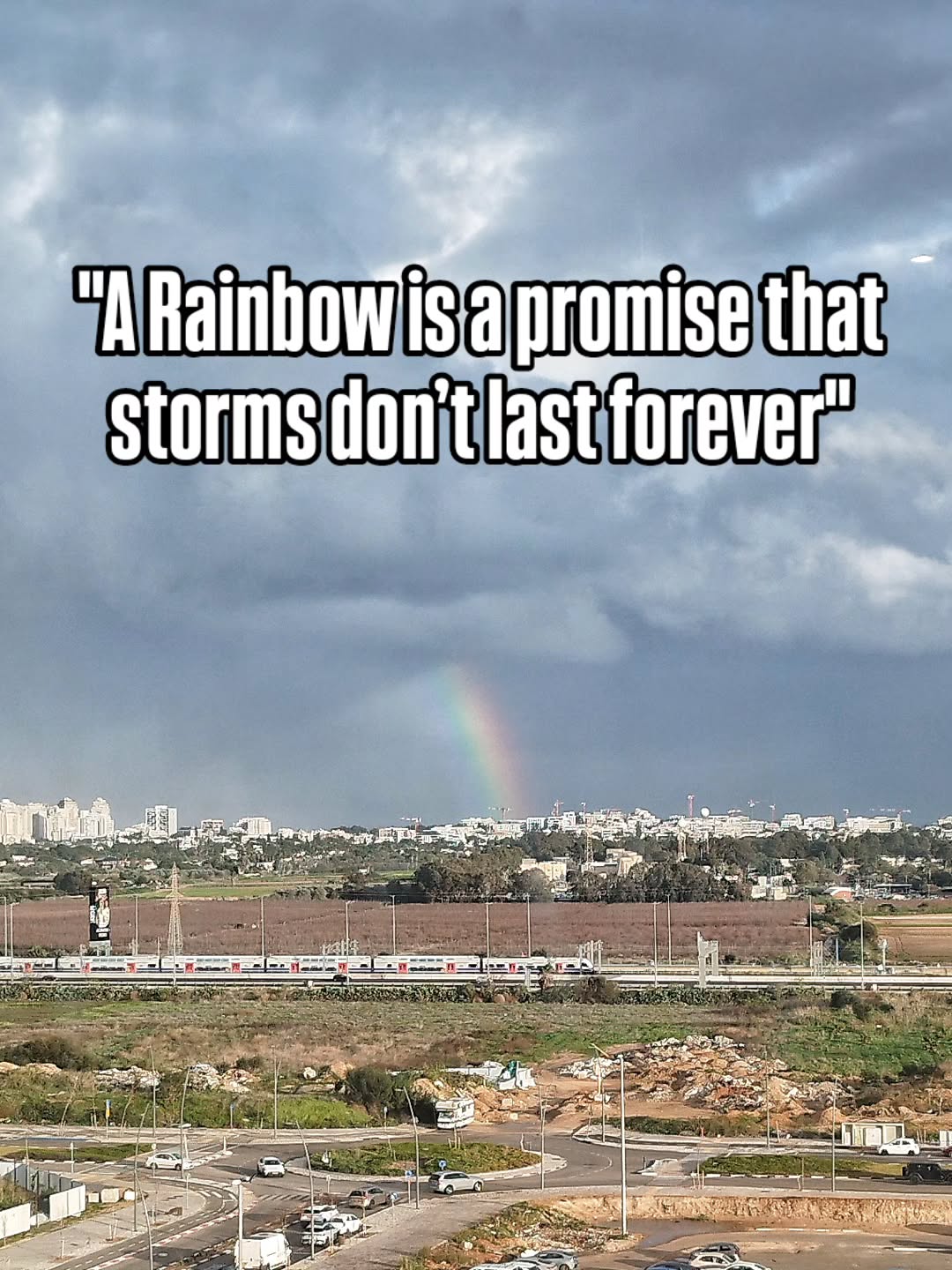 Ther Rainbow over Tel Aviv
What an amazing view!