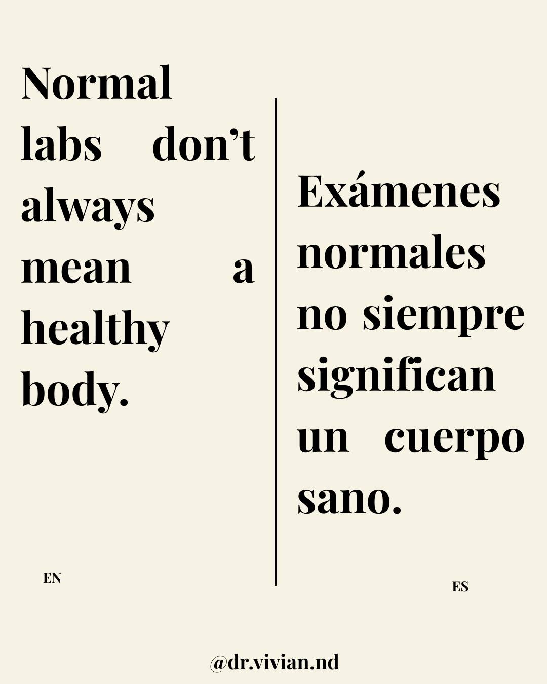 Holistic & functional medicine focus on the before.
When symptoms exist—even if labs look “normal.”
Normal labs don’t always mean nothing is wrong.
Your symptoms are information—not just every day inconveniences.
-----------------------------------------
Exámenes normales no siempre significan que todo esté bien.
Los síntomas son información, no algo que se deba ignorar.
#naturopaathicmedicine #holistichealth #orlando #wellness #labs #bloodwork #guthealth #tired #hormonehealth #healthcare #functionalmedicine #integrativemedicine #saludintestinal