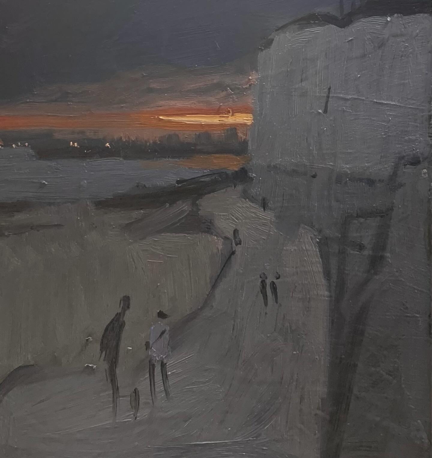 Sunset over Brighton from Rottingdean.
#rottingdean #brighton #oilpainting #sunsetpainting