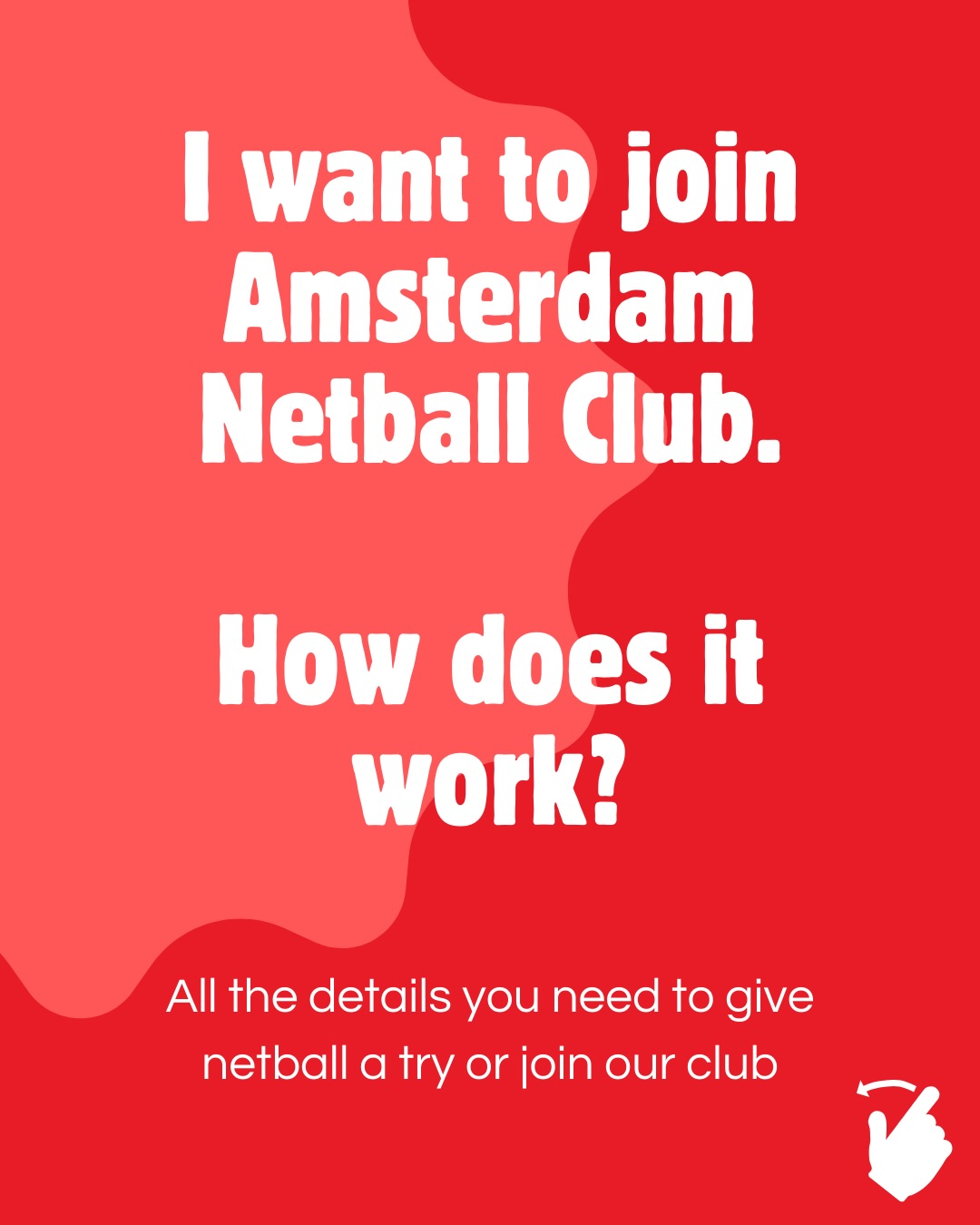All the info you need to join our wonderful netball club 🥰🥰 Even more info at www.amsterdamnetball.com