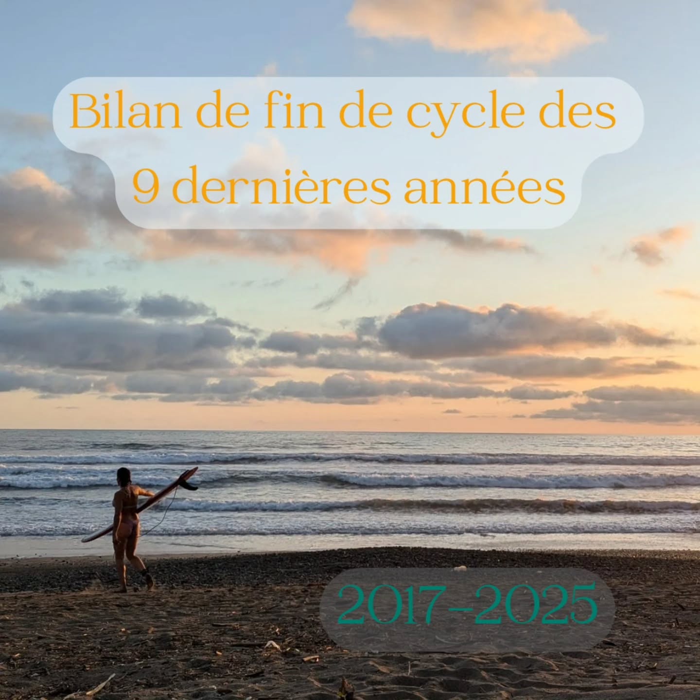 2025 marque la fin d'un cycle en numérologie.
J'ai eu envie de faire le bilan au positif.
Cet exercice me permet de nourrir d'avantage ce sentiment de gratitude profonde pour cette vie d'abondance.
De l'ombre à la lumière, ce cycle a été nourrissant et transformateur.
Bien évidemment la vie n'a pas été que douce et lumineuse mais toutes les épreuves m'ont permis d'avancer, grandir et devenir la f-âme épanouie que je suis aujourd'hui.
Et vous quel est votre moment fétiche si vous regarder les neufs dernières années de votre vie ?
#gratitudejournal #vivreenconscience #transformation