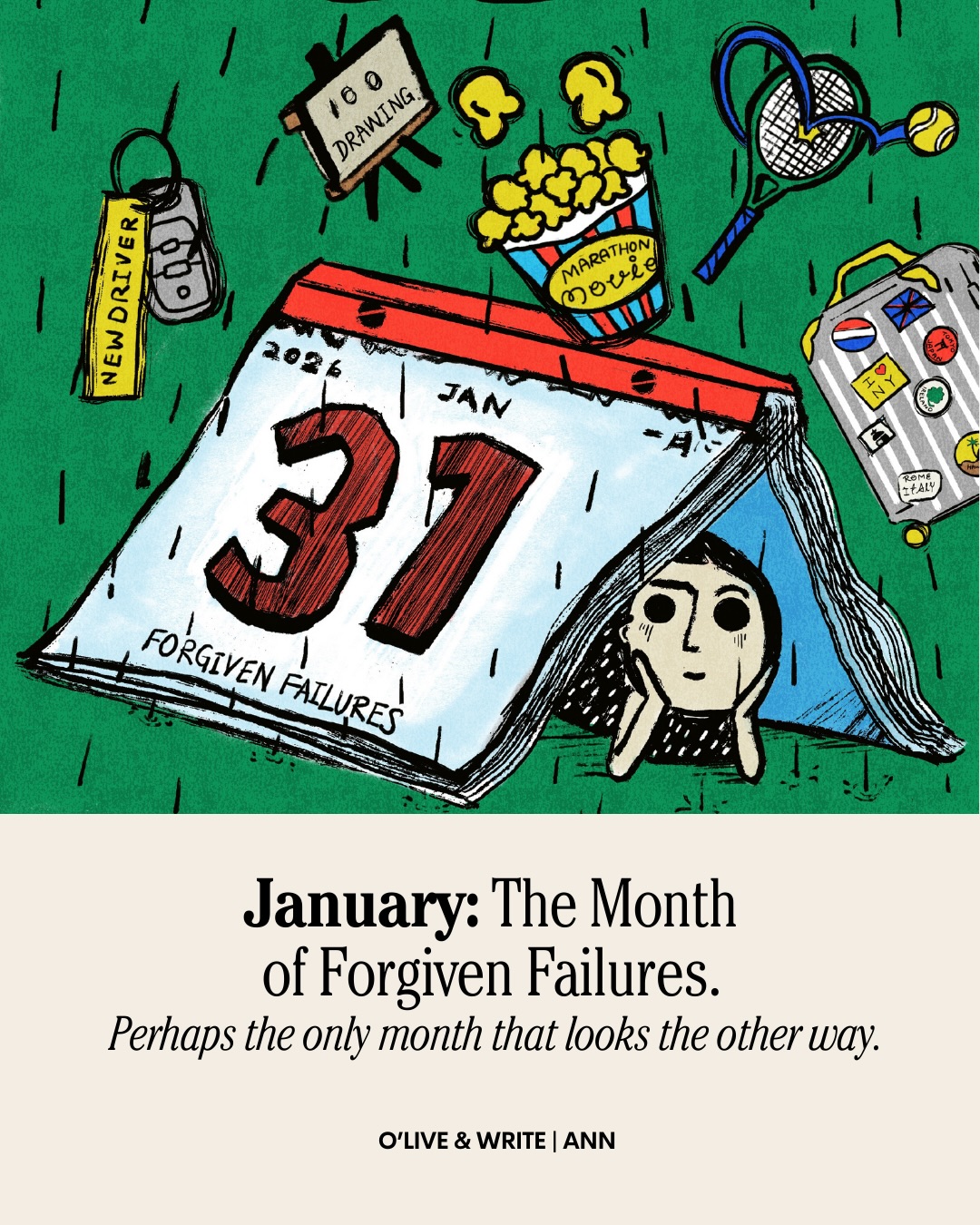 January keeps telling us to become someone new.
But maybe what we’re really looking for is permission to be the same person… without carrying last year’s guilt.
This piece started with a packed gym, a bowl of soup, and a quiet realisation: January isn’t an engine of transformation. It’s a ritual of forgiveness. A clean ledger. A soft reset on everything we didn’t finish, didn’t fix, didn’t become.
Read the full essay on how January gives us room to try again, even when we keep failing - in “Latest Reads”, Link in Bio.
🎨: @ash_artlover
#january #freshstarteffect #newyearthoughts #writingcommunity #writersofinstagram