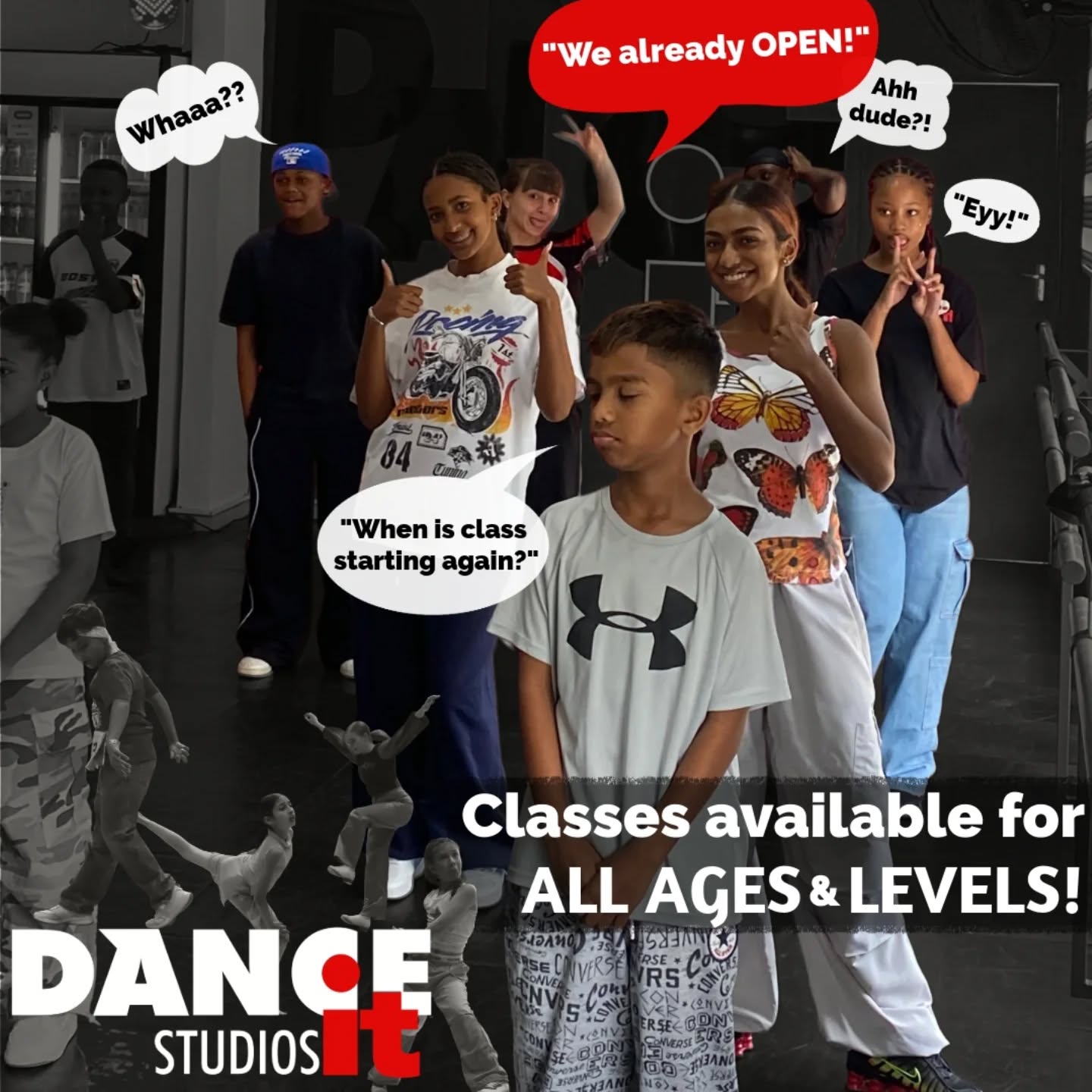 Starting today, the music is up and the floors are ready at DanceIt Studios Glenanda Branch!🙌
We are so excited to kick off a brand new year of movement, growth, and passion.✨
Don't miss your chance to become part of our incredible dance family! Whether you’re a seasoned pro or have never laced up a pair of dance shoes, we provide a safe, nurturing space for you to find your rhythm and grow.🔥
We’re in full action all week long and can’t wait to see so many new faces in the studio. Come see what the magic is all about and make your 2026, unforgettable!👏
For more info contact us on 067 852 1567📲
#dance #danceit #dancestudio #danceitstudios #danceclass