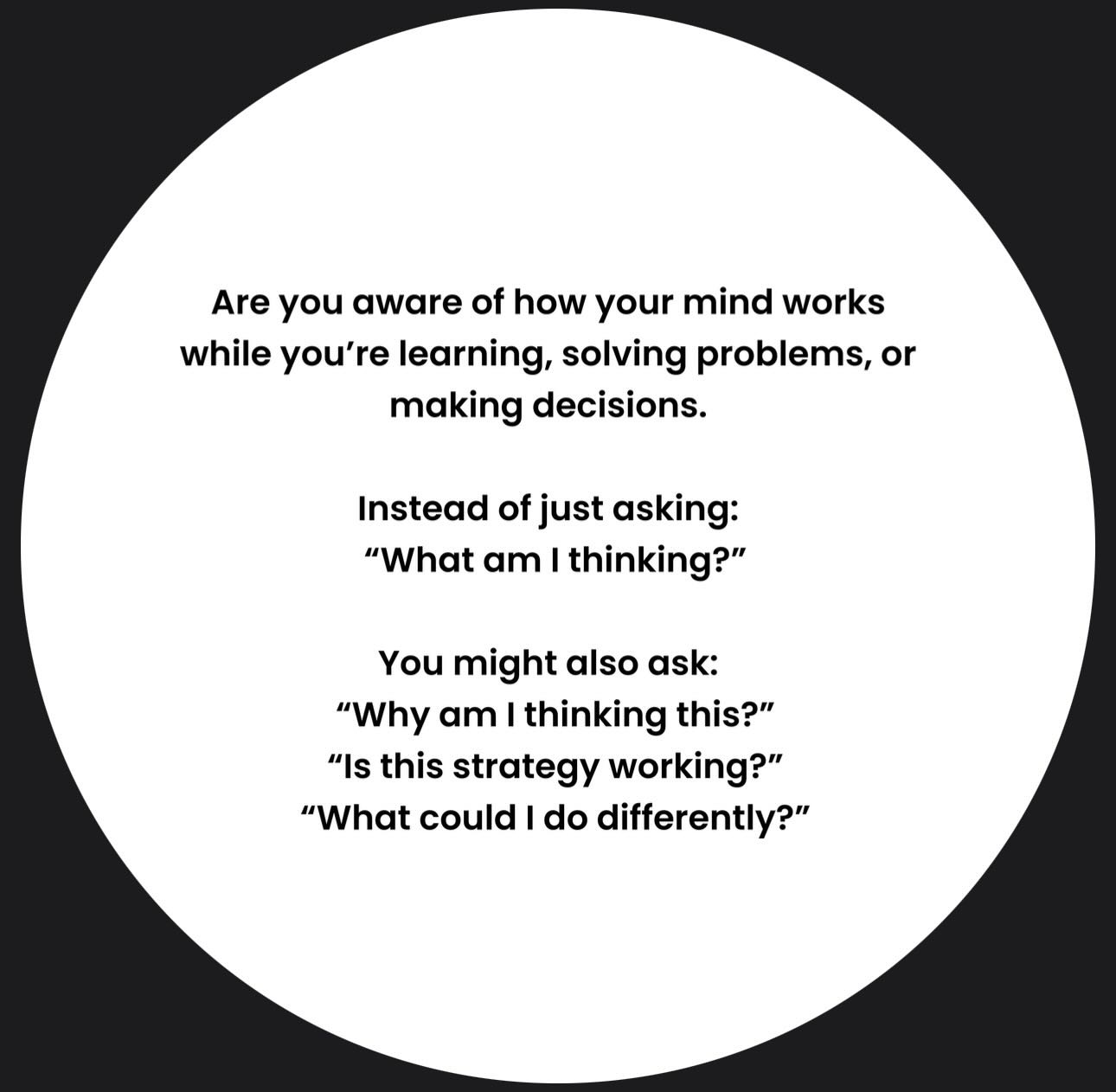 …
Thinking about your thinking 🤔
#therapyworks #clearhead #metacognition #wirraltherapist #thinking