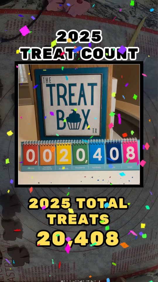 20,408 treats made by hand in 2025 🥹
Every single order mattered.
Thank you for supporting The Treat Box TX 🩷
#TheTreatBoxTX #SmallBusinessWins #BakersOfInstagram #WomenOwnedBusiness #CustomTreats