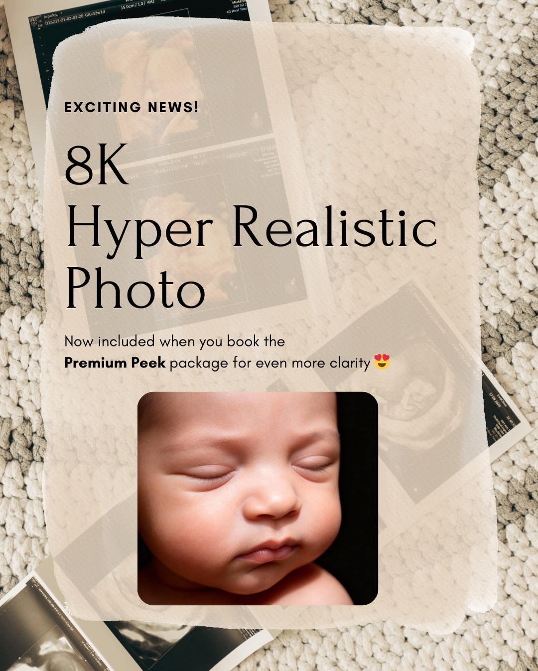 Premium Peek, perfected. ✨
Now including an 8K Hyper-Realistic Photo for beautifully clear memories.