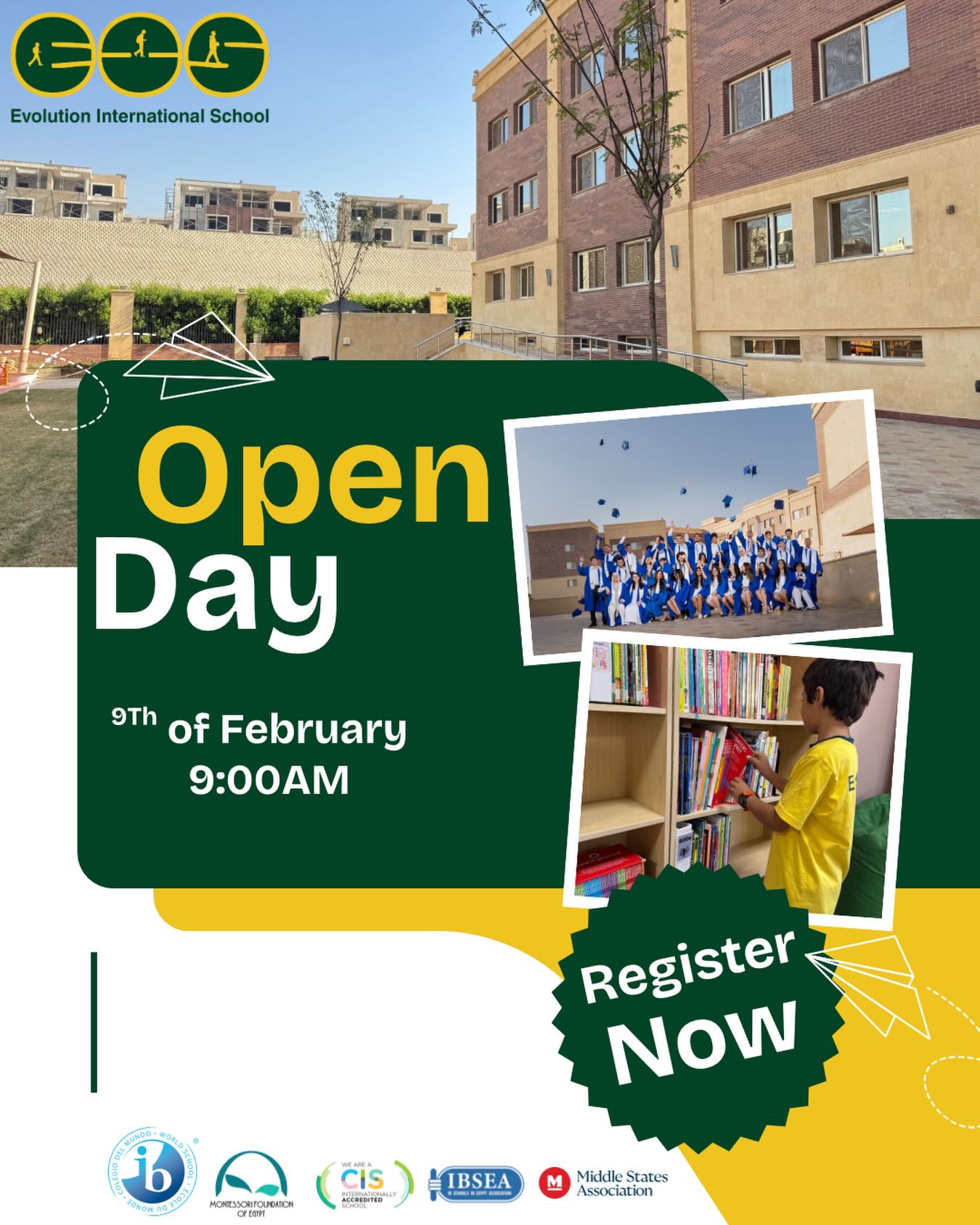 ✨ Discover the EVO Experience! ✨
Join us for our School Open Day on
📅 9th of February
⏰ 9:00 AM
Meet our educators, explore our campus, and see how we nurture confident, curious learners every day.
📍 Limited spots available
👉 Register now and secure your place!
Link in the bio