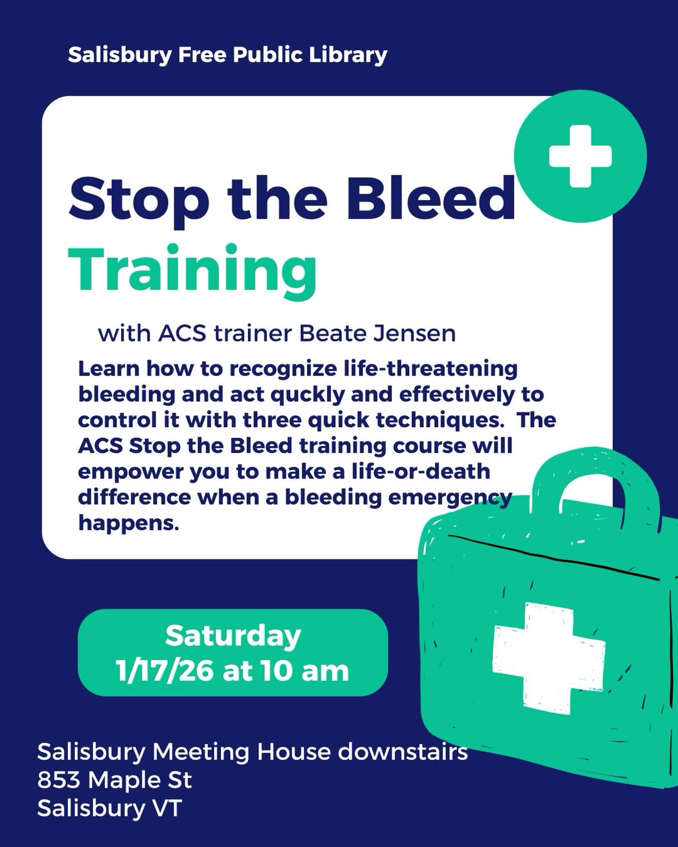 Great training opportunity Saturday - hope to see you there!