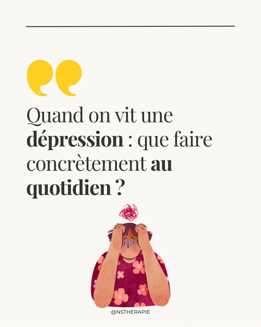 La dépression ne se traverse pas avec de la volonté.
Elle se traverse avec du temps, de la compréhension
et des gestes adaptés à ce que le psychisme peut supporter.
Quand l’énergie est basse,
faire “peu” est parfois déjà énorme.
Les petites actions du quotidien ne sont pas insignifiantes :
elles sont souvent les seules possibles, et donc les plus justes.
Comprendre la dépression,
c’est sortir du jugement et entrer dans une posture d’écoute, envers soi comme envers les autres.
Si ces mots te parlent,
ou si tu accompagnes quelqu’un qui traverse cela,
sache que tu n’es pas seul(e).