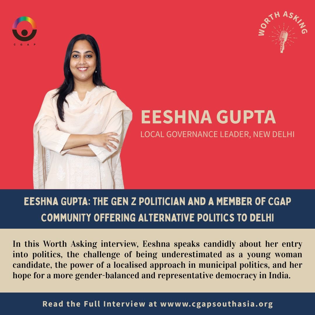 What does alternative politics look like when young women enter the room?
In this Worth Asking interview, Eeshna Gupta, local governance leader from New Delhi, reflects on being underestimated as a Gen Z candidate, the power of grassroots and municipal politics, and why representative democracy must begin at the local level.
🔗 Link in bio to read the full interview.
#WorthAsking #YoungWomenInPolitics #LocalGovernance #GenZLeadership #India