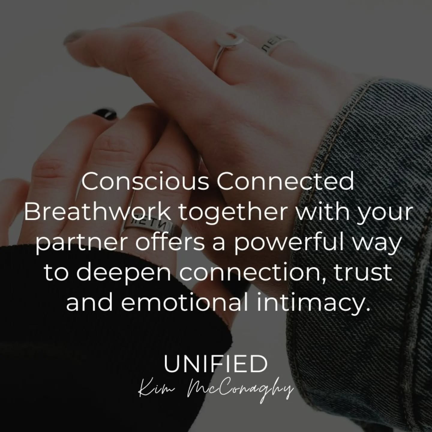 Wherever you are on your journey in relationship now, know that the breath will meet you there and flow to support:
🤍Enhanced Communication and Trust
🤍Nervous System Regulation & Co-Regulation
🤍Reducing Stress & Anxiety
🤍Increased Openness & Authenticity
🤍Mutual Understanding & Emotional Connection
🤍Resiliency & Greater Capacity to Navigate Internal & External Conflict
🤍Processing Unspoken Resentments & Releasing Relationship Tension
🤍Repatterning Old Dynamics & Rewiring Habitual Responses
🤍Deeper Intimacy & Presence
🤍 Shared Growth & Transformation
Conscious Connected Breathwork, together with your partner, offers a powerful way to deepen connection, trust and emotional intimacy.
Receive this special new year package.
Email to breathe@kimmcconaghy.com to get started. In-Person only at Lambton Counselling Services in Sarnia, ON.