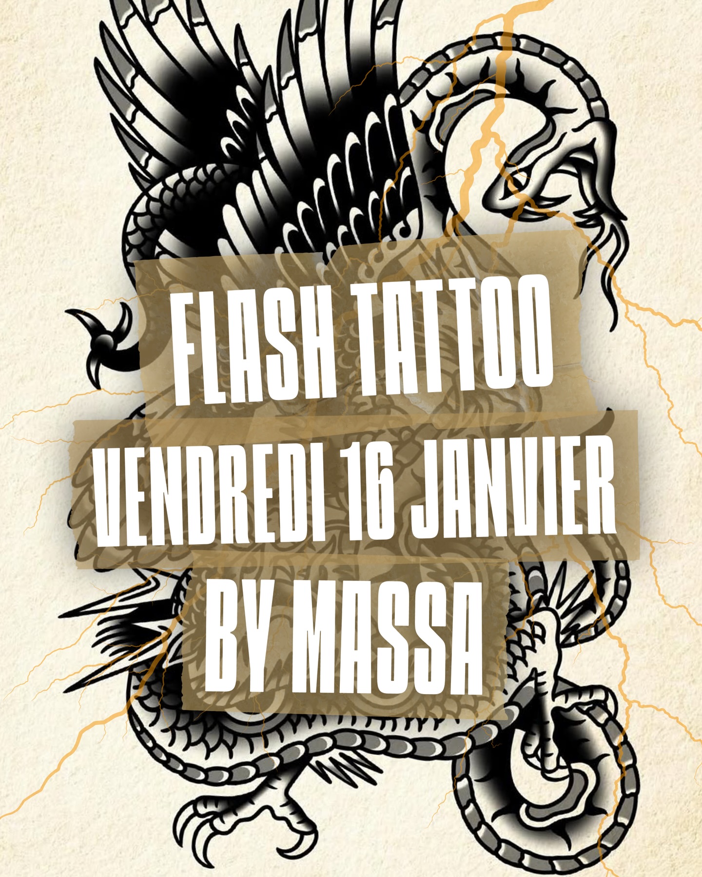 ⚡️VENDREDI C’EST TATTOO ! ⚡️
Un petit tattoo ? II est de retour ! Vous êtes nombreux à aimer son travail de qualité, alors c’est parti pour une nouvelle session !
À partir de 17h00, un large choix de dessin t’attendent
11 rue de la Goliasse, 74890 Bons-en-Chablais
By @massa.ink
Le bar fonctionne normalement, personne n’est obligé de se faire tatouer bien évidement !
À bientôt ✌🏻