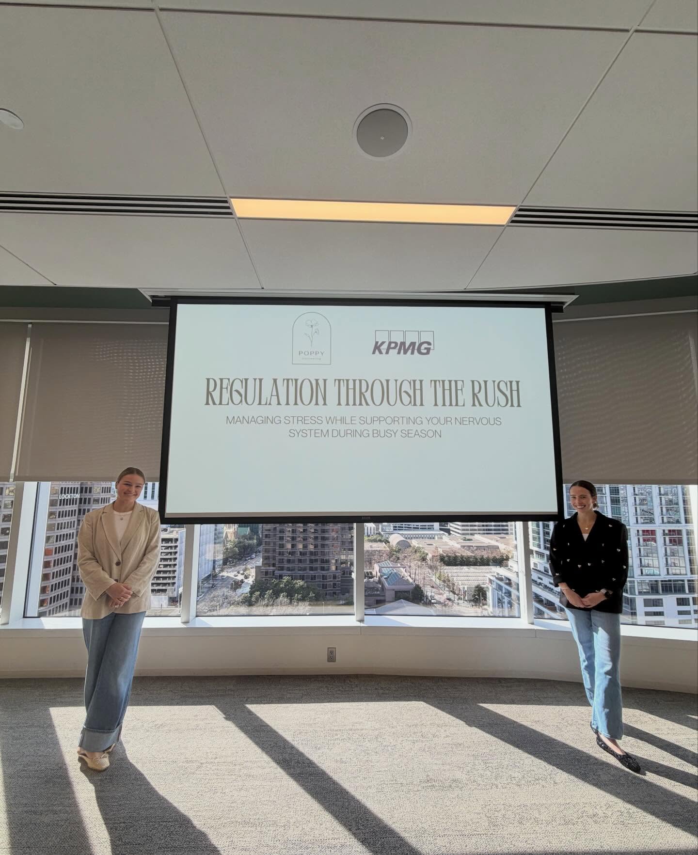 So grateful to partner with @kpmg to talk about all things nervous system regulation during the busy season rush!!
#poppycounseling #kpmgdallas #mentalhealth