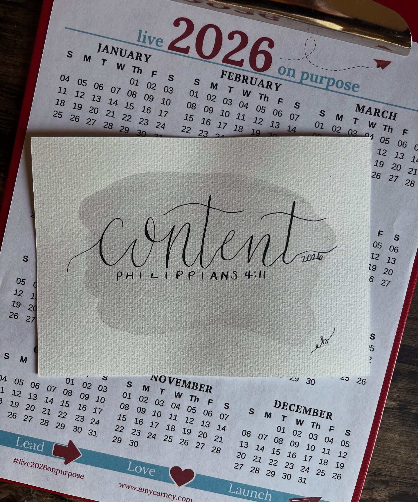 My Word of the Year for 2026 is CONTENT 💛
At the start of the year, the Lord gave me Philippians 4:11, reminding me to be content in all circumstances. Since then, He’s been showing me more scriptures and ways to embrace this truth daily.
I love choosing a Word of the Year. It keeps me focused and spiritually grounded. Do you pick a word for the year too? I’d love to hear what it is!
(And a shoutout to @elizabethrbraswell for my beautiful hand-lettered Word of the Year for 2026!)
#wordoftheyear #contentment #oneword #philippians4