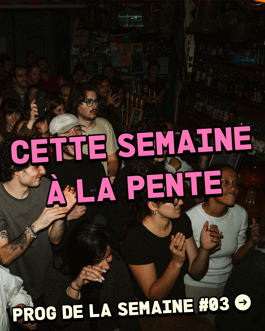 Janvier continue avec une belle semaine en perspective 🌟
MARDI 👉 @la_jam_a_lio revient pour une jam jazz et un concert avec comme invitée d’honneur : @tiffanymuzellec 🎶
MERCREDI 👉 concert indie pop française avec @clementineweck et @louisecombier 🎸
JEUDI 👉 on s’échauffe pour le week-end avec le birthday de BLADE avec @feitazz, @dirtycrooner, Mozz et @csalomee 🔥
VENDREDI 👉 grosse selects bass avec lefterover dubs qui invite emilaki.music, Diki, @florent_leto et @nastytothaj 🎛️
SAMEDI 👉 carte blanche à @juste_equinoxe qui nous propose une journée et soirée autour du vinyl. L’aprem, masterclass sur les platines suivi d’une initiation au mix et pop up de @zoe.chavanne . Le soir, @callbacksami, @arthur_byche et @_nuagerose_ ramènent leur vinyls pour nous faire danser 🪩
DIMANCHE 👉 @club__silk clôt la semaine en douceur de la downtempo à l’ambient avec @nakafvt, @malva_sound et @_n.a.w.l_
Toute la prog en détails sur lapente.fr
#agendalyon #concert #soirée