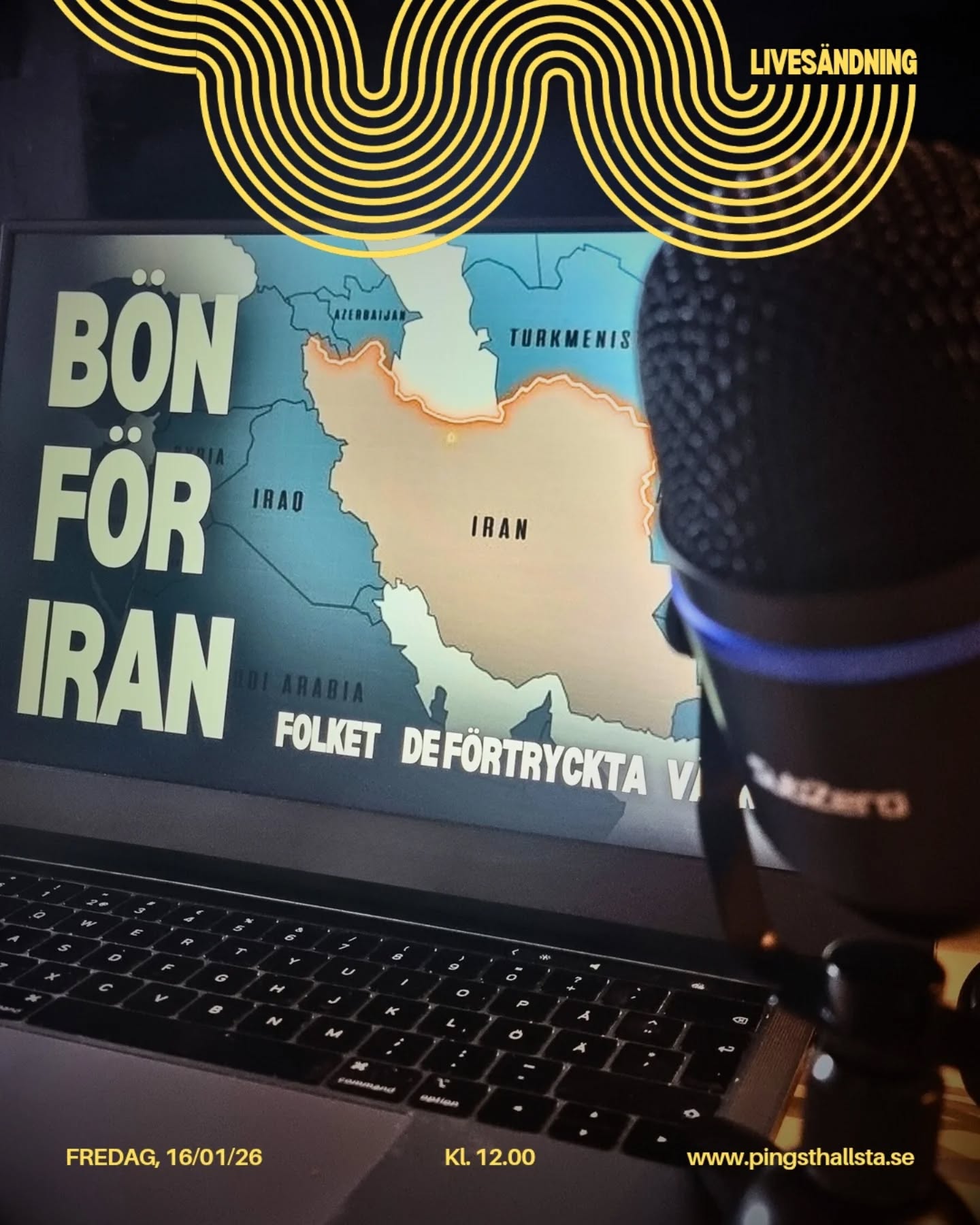 Bönen fortsätter 🔥 I dag kl. 12 ber vi för Iran och dess folk, för de förtryckta och om väckelse.
Livesändningen kan du se på följande plattformar:
Instagram
@jonaspaivarinta
Facebook
@jonaspaivarinta
@pingsthallsta
Hemsidan
www.pingsthallsta.se
#pingsthallsta