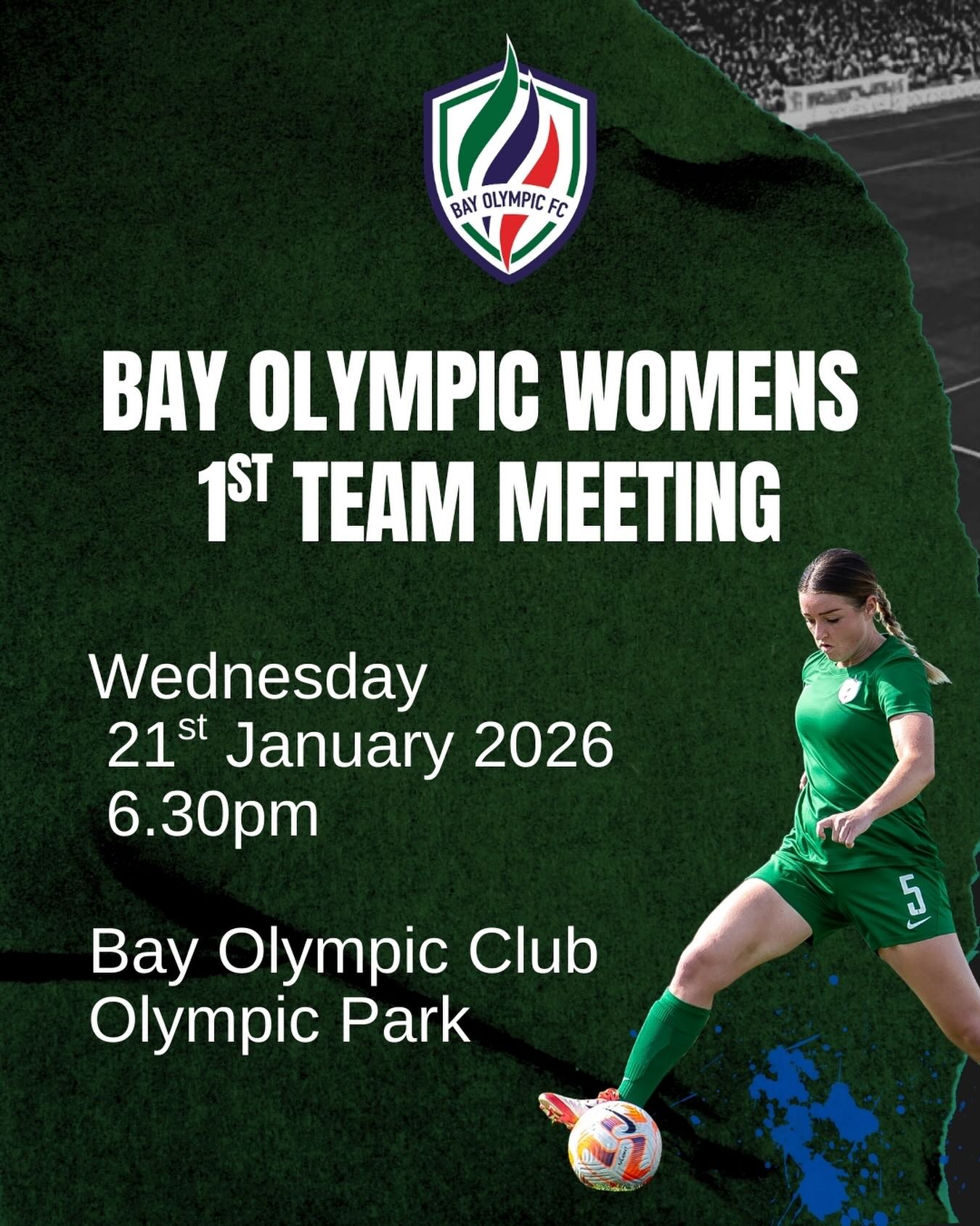 Thank you to everyone that has expressed an interest in our 2026 Women’s senior squad.
We would like to invite you to meet Aimee, our Women’s head coach, at the club (Olympic Park Portage Rd). Aimee will share her thoughts and vision for the 2026 season ahead of preseason training commencing Tuesday 27th January 2026.
When: Wednesday
21st January 6.30pm
Where: Bay Olympic Club
Olympic Park.
If you are unable to attend the Wednesday meeting but would still like to attend preseason, please email: fdo@bayolympic.co.nz
You can still register your interest to play here: https://tinyurl.com/mw437rdx