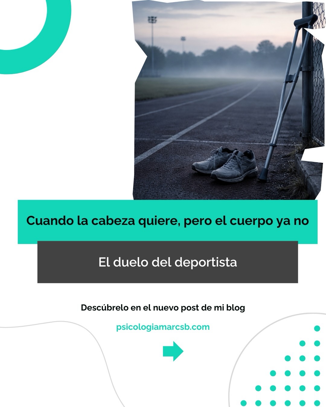 A veces no es que falte motivación.
Es que el cuerpo ya no responde como antes.
Lesión, parón, recaída… y aparece algo de lo que casi no se habla: el duelo del deportista.
No siempre es un final, muchas veces es un proceso de adaptación, de reaprender a entrenar, a escuchar el cuerpo y a ajustar expectativas.
Insistir no siempre es fortaleza.
Adaptarse también es rendimiento.
Acompañar este proceso cambia la recuperación: menos frustración, menos recaídas, más sostenibilidad y conciencia corporal.
No se trata de rendirse, sino de ampliar repertorio.
Si esto te resuena, quizá no va solo de una lesión, sino de cómo te relacionas con tus límites.
#duelodeldeportista #lesionesdeportivas #adaptacion #rendimiento #psicologiadeportiva