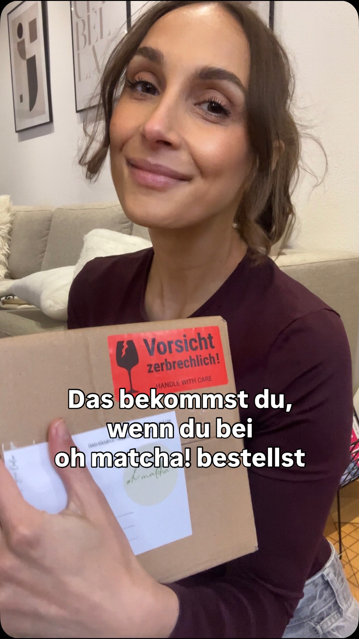 Jede Matcha Bestellung von euch ist etwas Besonderes für mich ✨und ich hoffe, ihr fühlt meine
Wertschätzung beim Auspacken 🥰