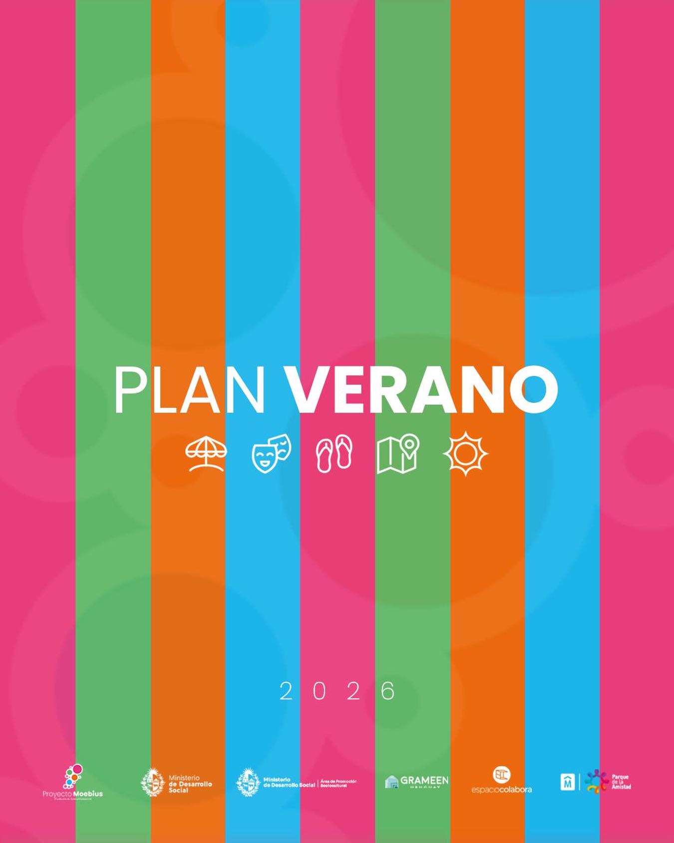 ¡Les damos la bienvenida al Plan de Verano Moebius 2026! ⛱
Arranca la segunda edición de esta propuesta que celebra el verano con paseos, espectáculos, talleres, actividades al aire libre y carnaval.
📩 Pueden ingresar a la web en nuestra bio para estar al tanto de todas las actividades.
Este año, el Plan cuenta con el apoyo de la Unidad Sociocultural del Área de Promoción Sociocultural / MIDES y de suman Espacio Colabora y el Parque de la Amistad para garantizar una agenda diversa y amplia 🤝
¡Hecha la invitación, celebremos la cultura y el encuentro! ✨🫂