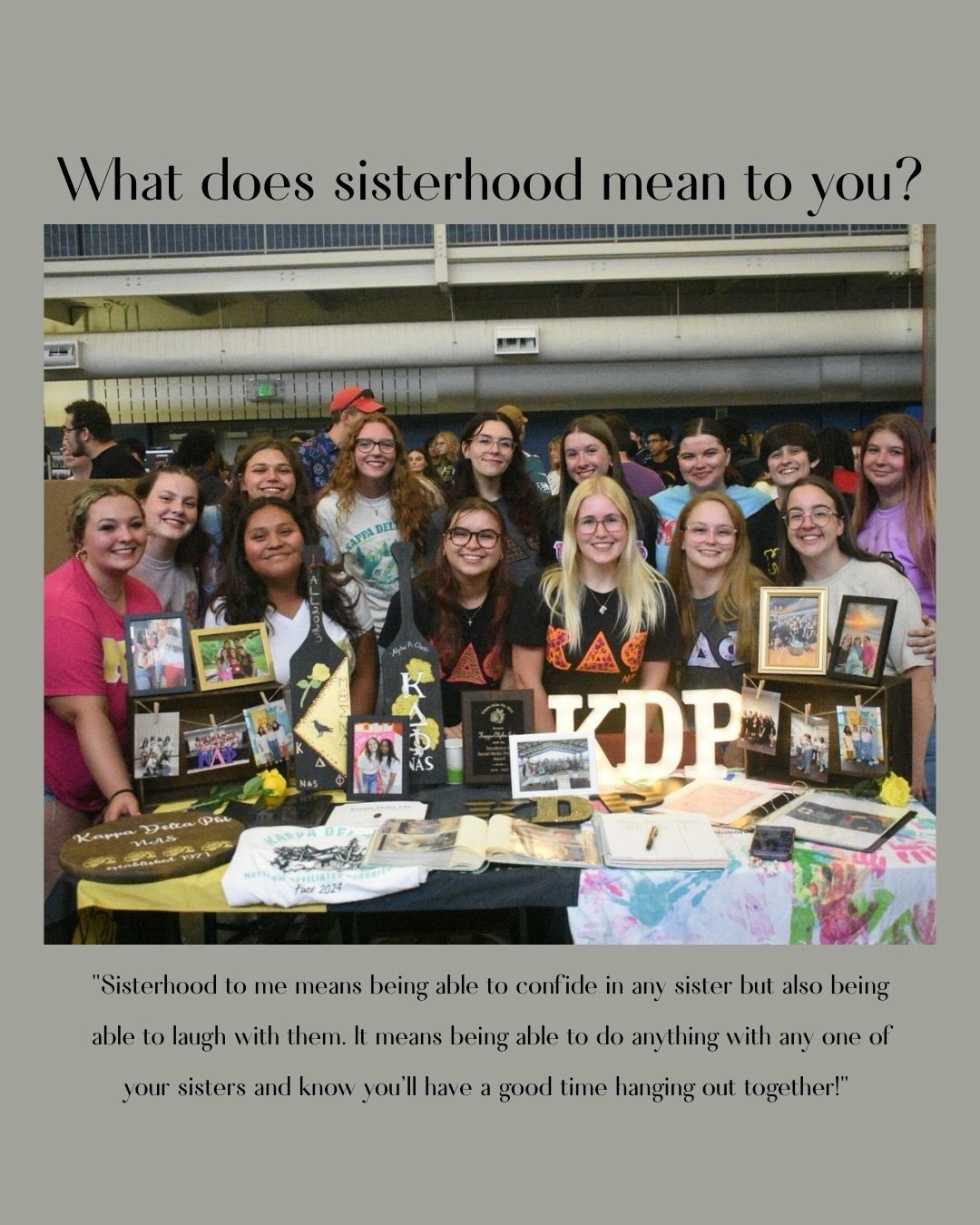 Sisterhood is one of our favorite things to celebrateπ€
Kappa Alpha Iotaβs sisters were able to share why they love being apart of our sisterhood!
#mstnd #sisterhood #kdpnas