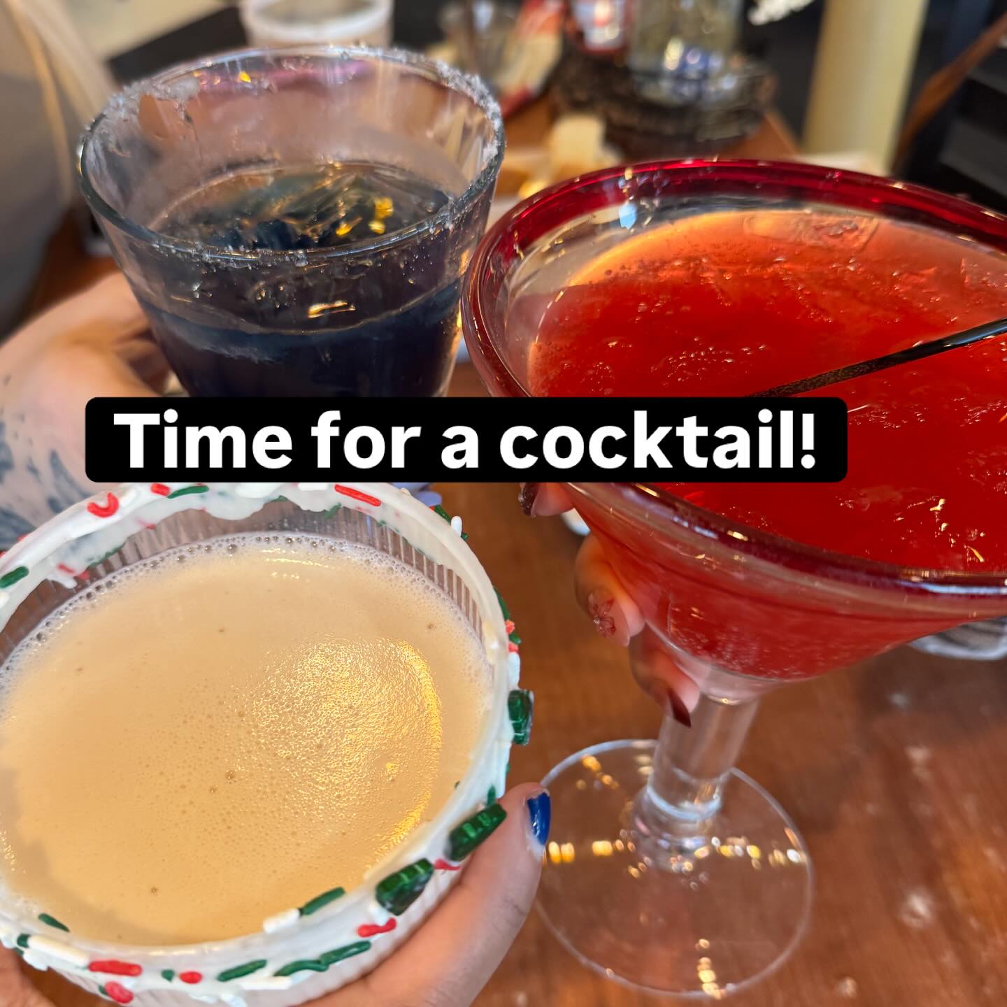 We’re an excellent place to wind down and enjoy a colorful cocktail! #mondayvibes #happyhour #chocolatecafe #localbusiness