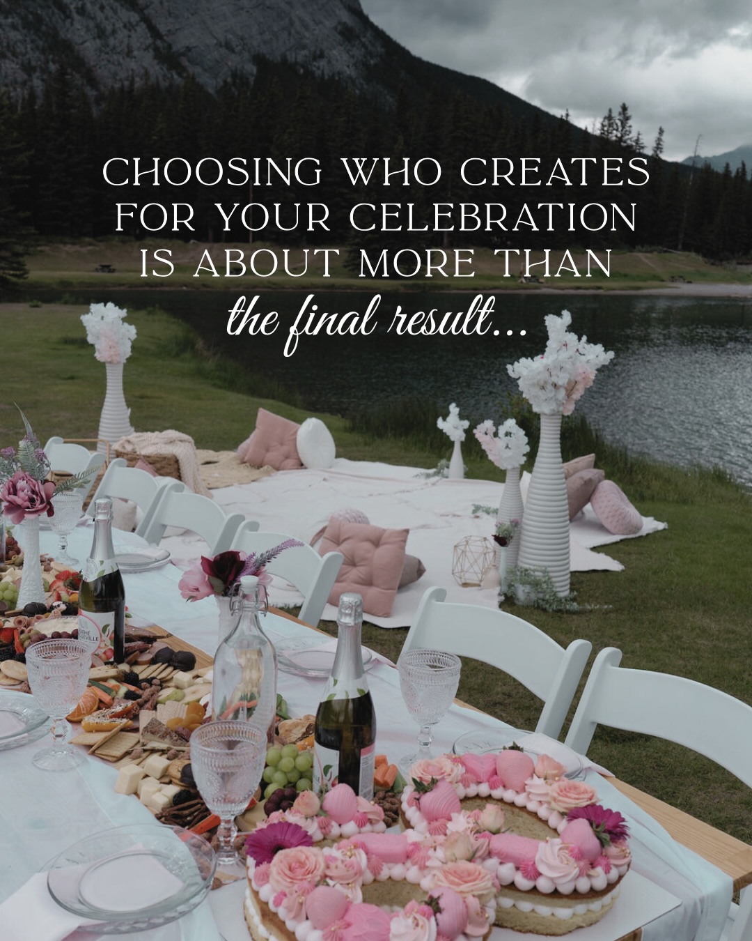 Choosing who creates for your celebration is about more than the final result…
It’s about trust. About how it feels to hand a moment over to someone and know they’ll treat it with care. You’re not just hiring a service, you’re inviting someone into a memory in the making 💕
The right fit notices the details because they understand what’s at stake. They communicate thoughtfully. They think ahead. They show up with your story in mind!
Because how the experience feels becomes part of what you remember, not just what was on the table! You and your event deserve to feel supported, understood, and confident from start to finish. That’s what protects the moment! 🥰