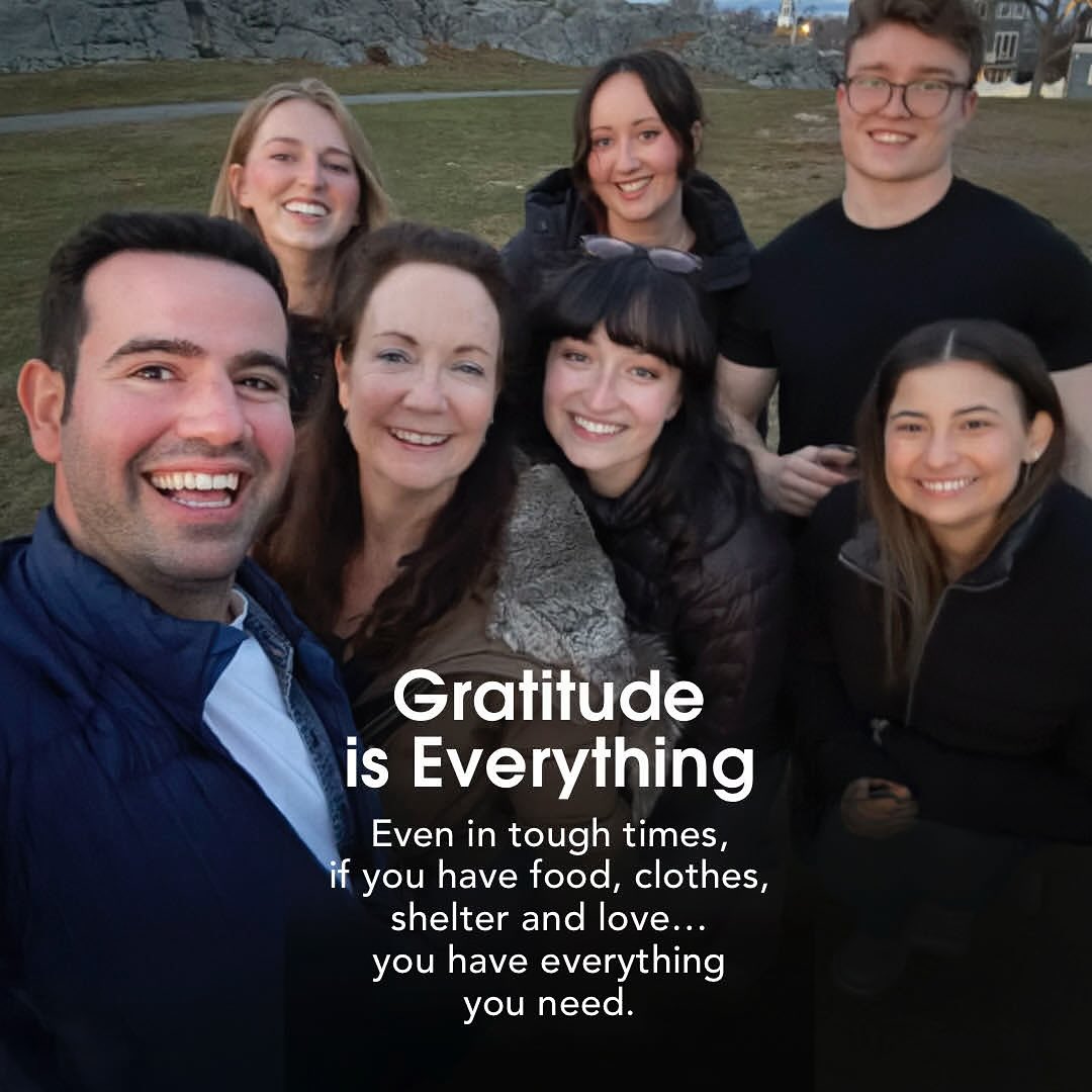Gratitude is everything!!! I am so grateful for my family and for all the gifts that I have received, especially over the past two years. What are you grateful for?