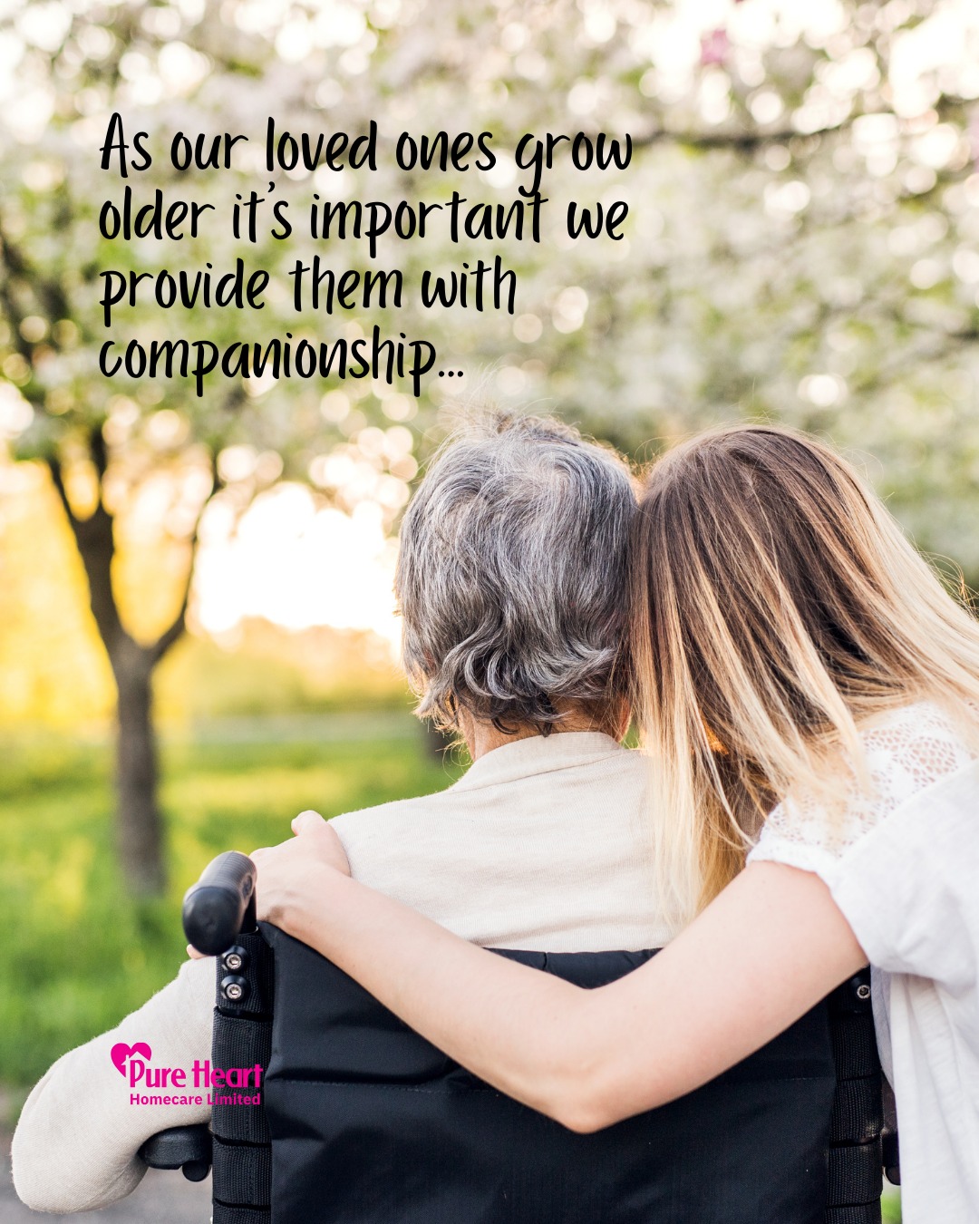 As our loved ones grow older it’s important we provide them with companionship...
Pure Heart Homecare is able to provide companionship care for our clients, helping them with daily tasks and providing meaningful conversation and emotional support. Each service user has different needs and preferences, some may like simple conversation and some may like going on trips out, Pure Heart is here to provide the support that they need.
If Companionship is something your loved one may need, visit purehearthomecare.co.uk 💗
#PureHeartHomeCare #HomeCare #Companionship