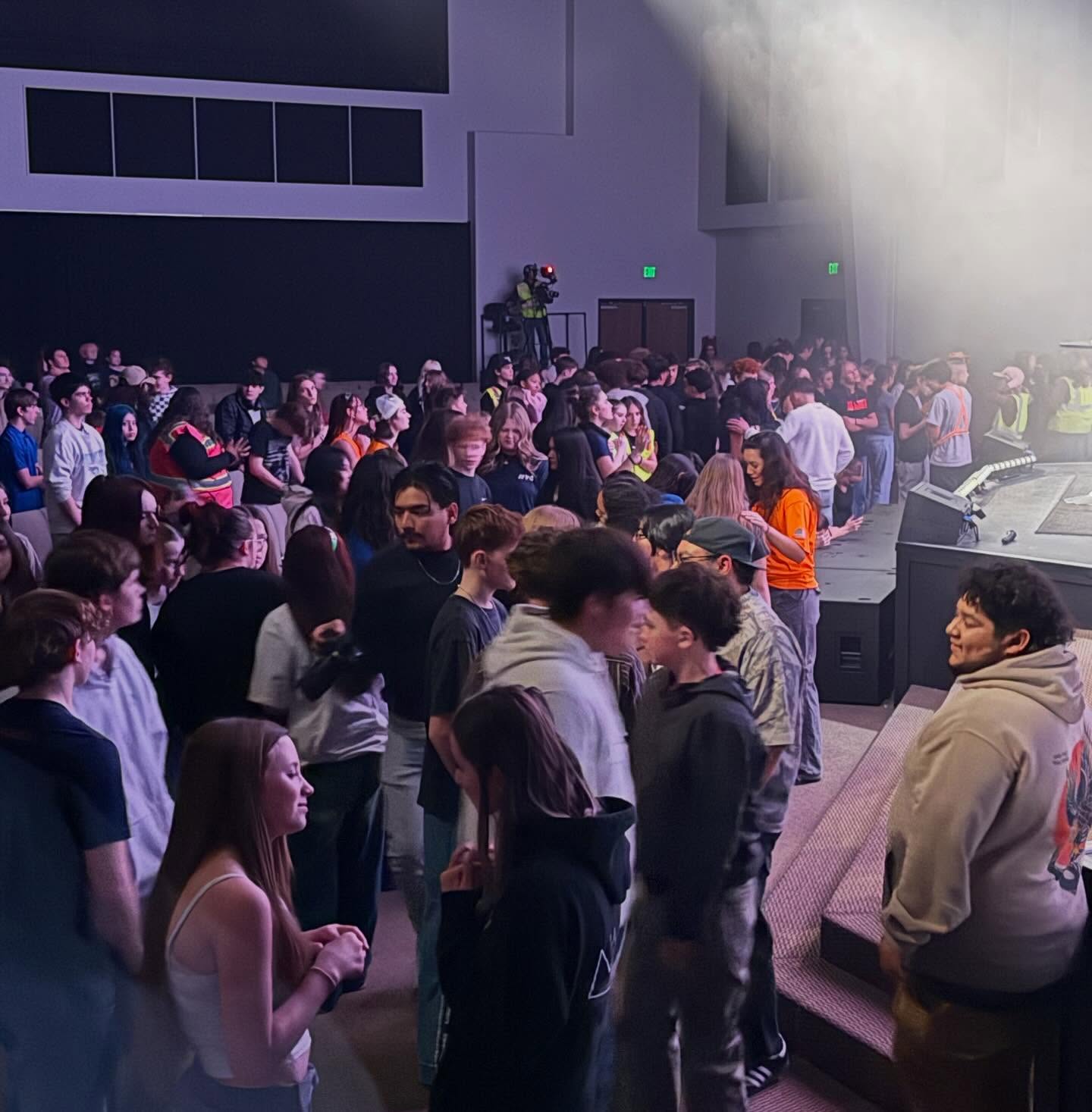 Hundreds of teenagers in the altar tonight for youth invite night. @cfc.yth